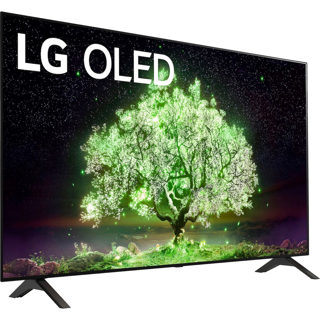 LG OLED-Fernseher »OLED48A19LA«, 121 cm/48 Zoll, 4K Ultra HD, Smart-TV, (bis zu 60Hz)-α7 Gen4 4K AI-Prozessor-Sprachassistenten-Dolby Vision IQ™-Dolby Atmos®
