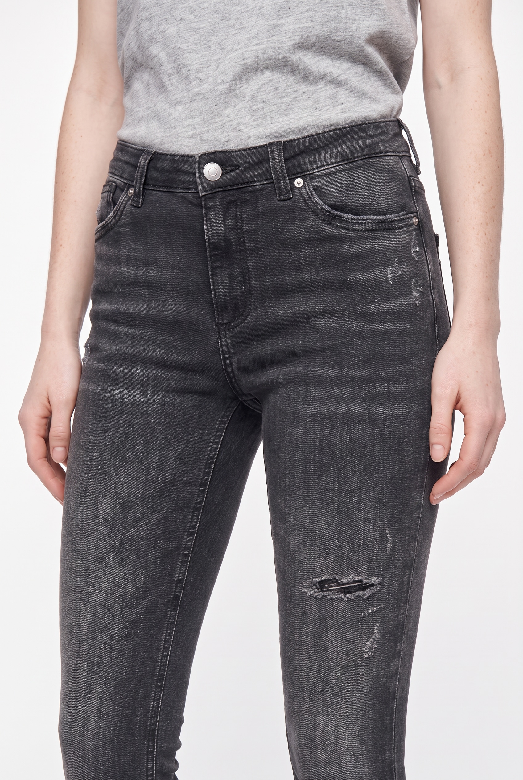 ONLY Skinny-fit-Jeans »ONLWAUW MW SK ANK RW DNM« Baumwollmischung, mid waist