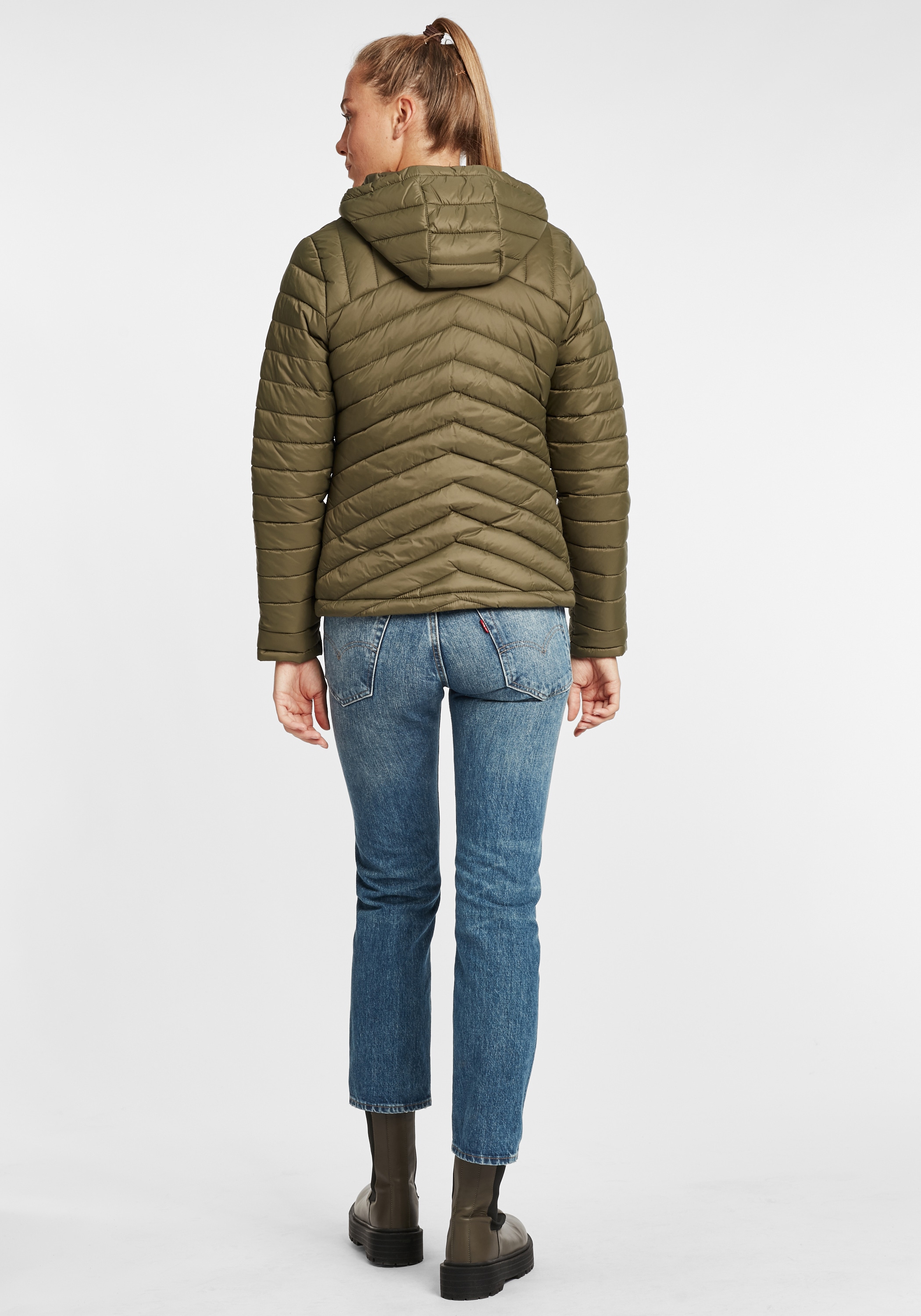 OXMO Steppjacke »Steppjacke OXQuella«, mit Kapuze