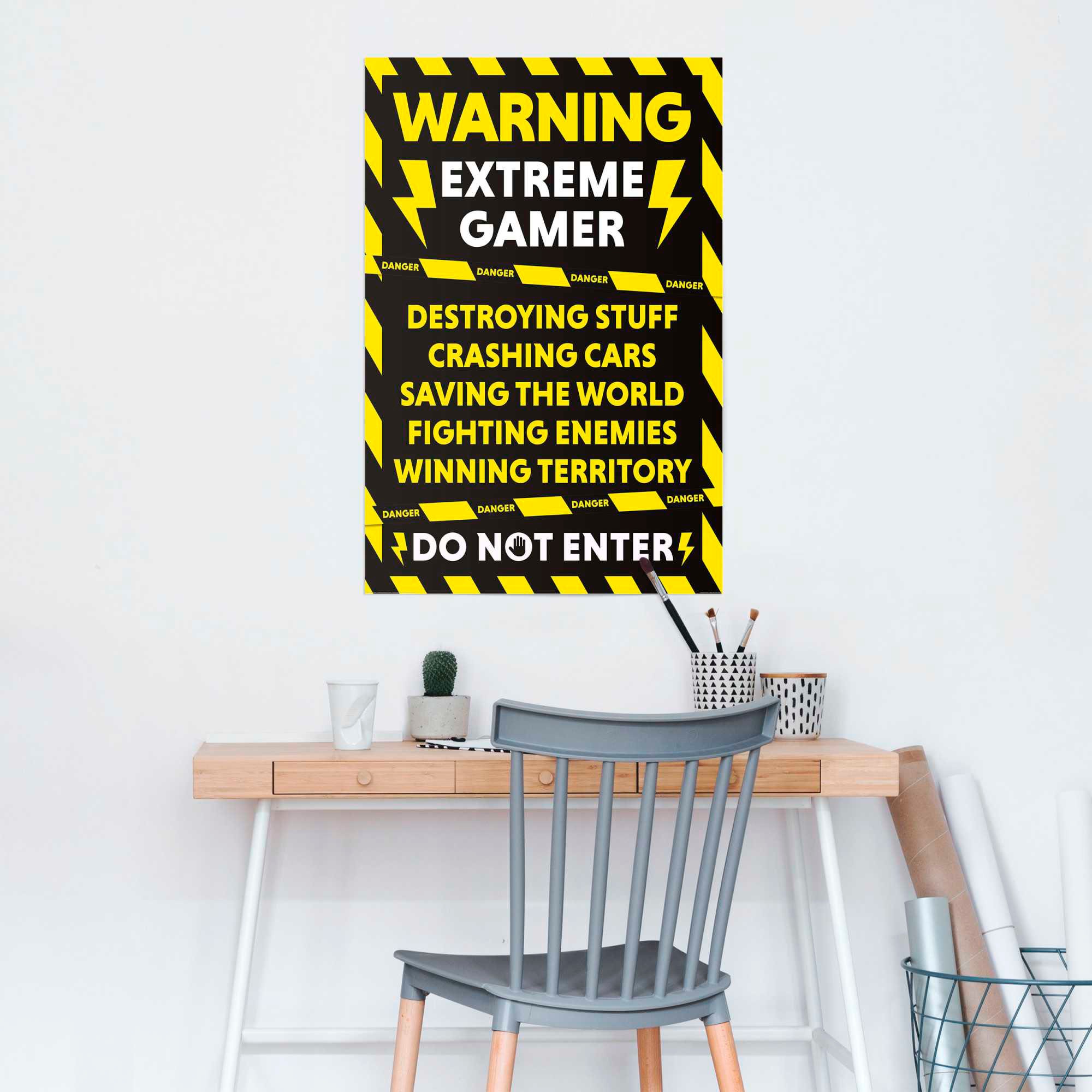 Reinders Poster "Gamer at Work" günstig online kaufen