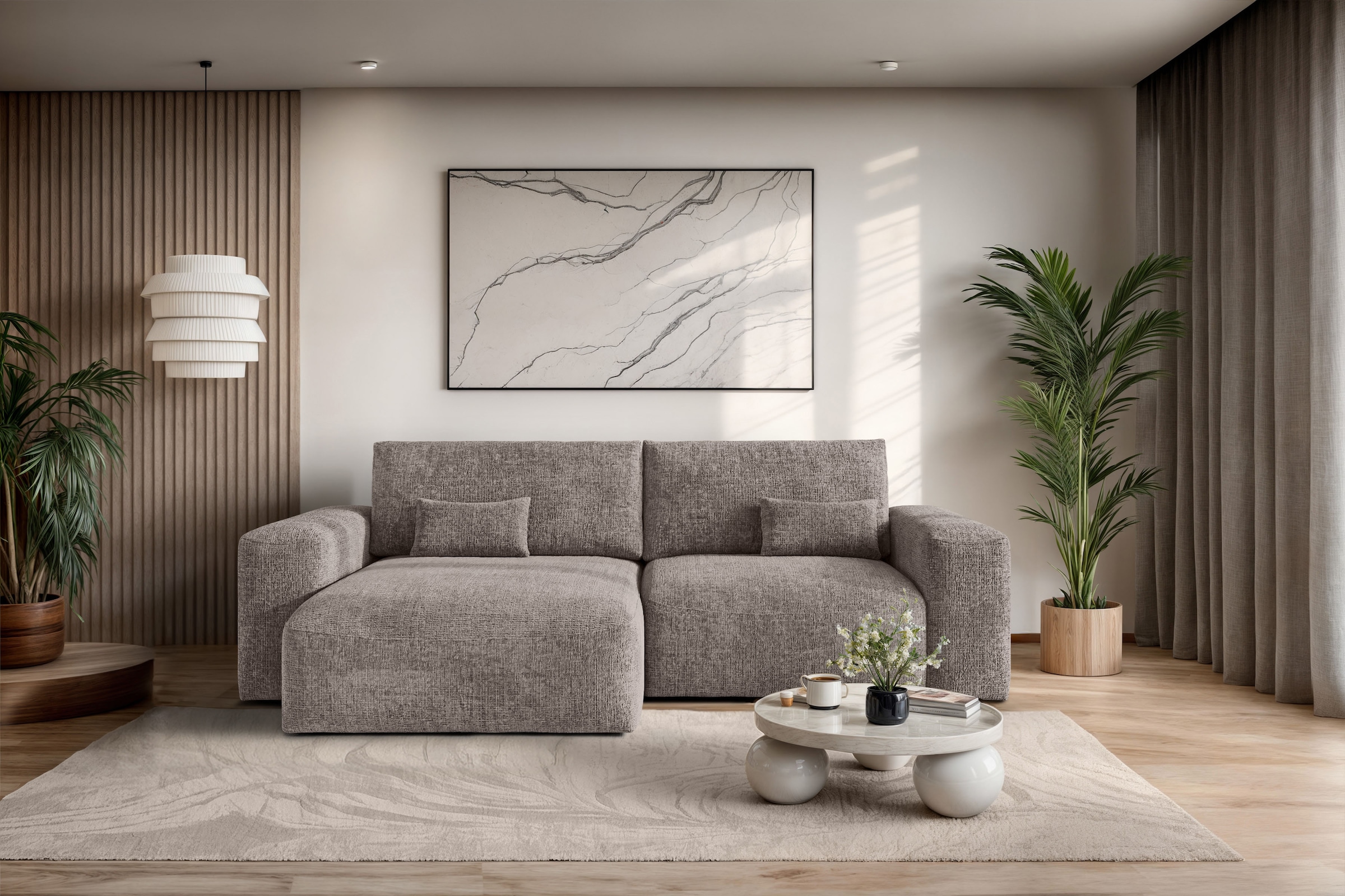 OTTO home Ecksofa "MATTS Schlafsofa mit Bettkasten, Maße B/T/H: 265/159/89 günstig online kaufen