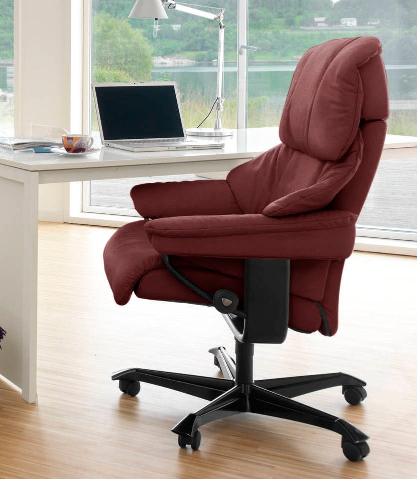 Stressless Relaxsessel "Reno", mit Home Office Base, Größe M, Gestell Schwa günstig online kaufen