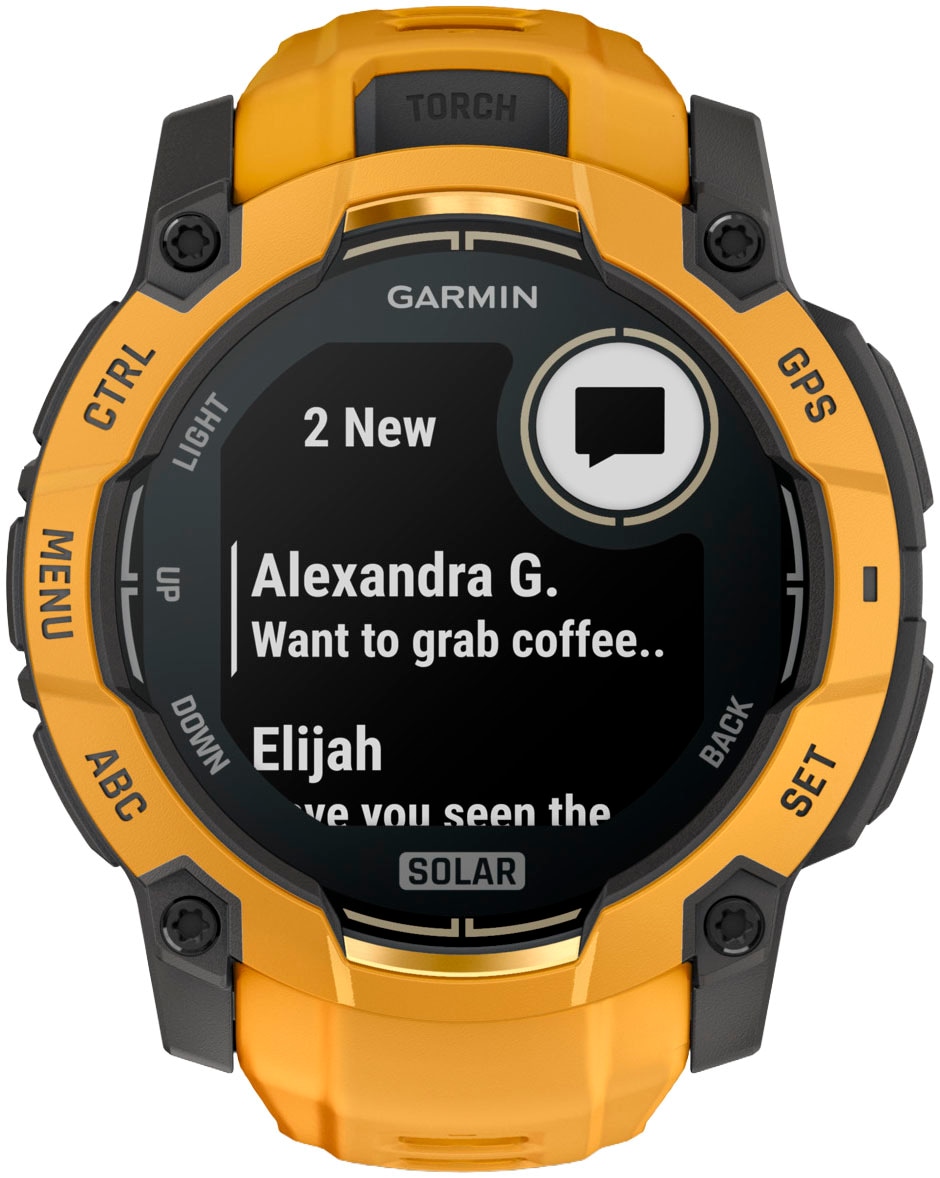 Garmin Smartwatch »Instinct 3 Solar - 50 mm«(/ 1,3 ″)