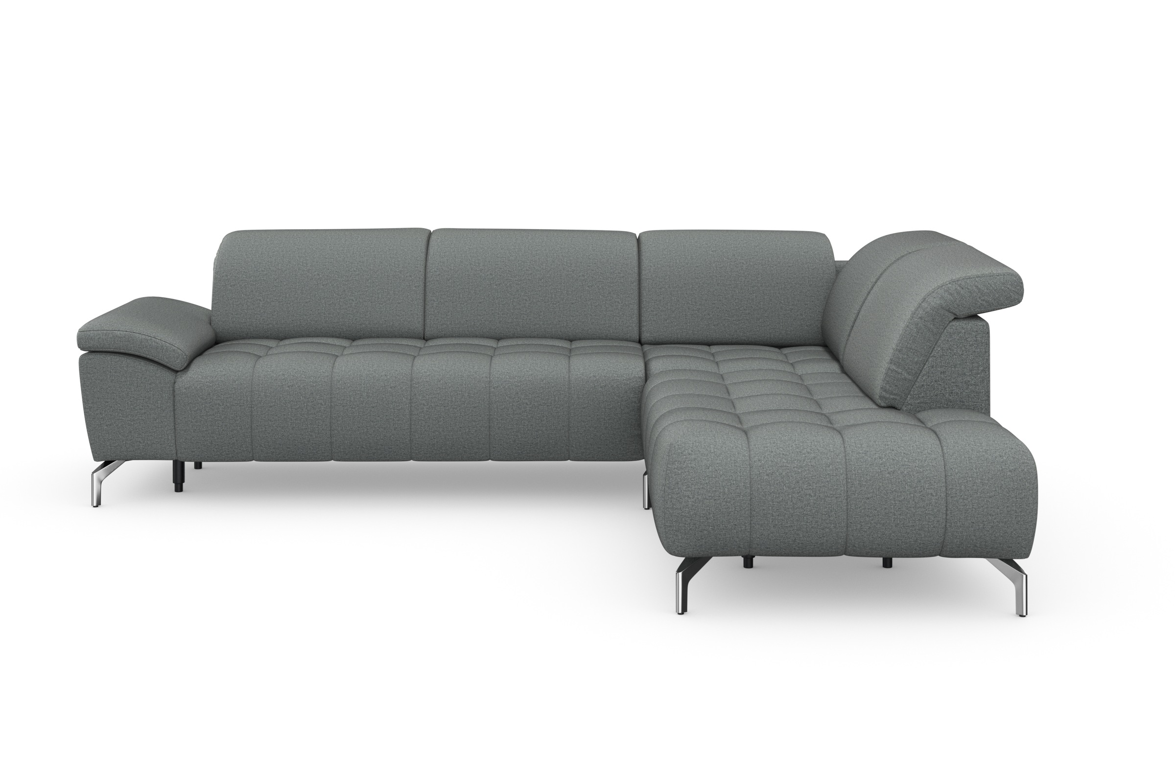sit&more Ecksofa "Cool L-Form" wahlweise mit Kopfteilverstellung und Vorziehsitz, motorisch