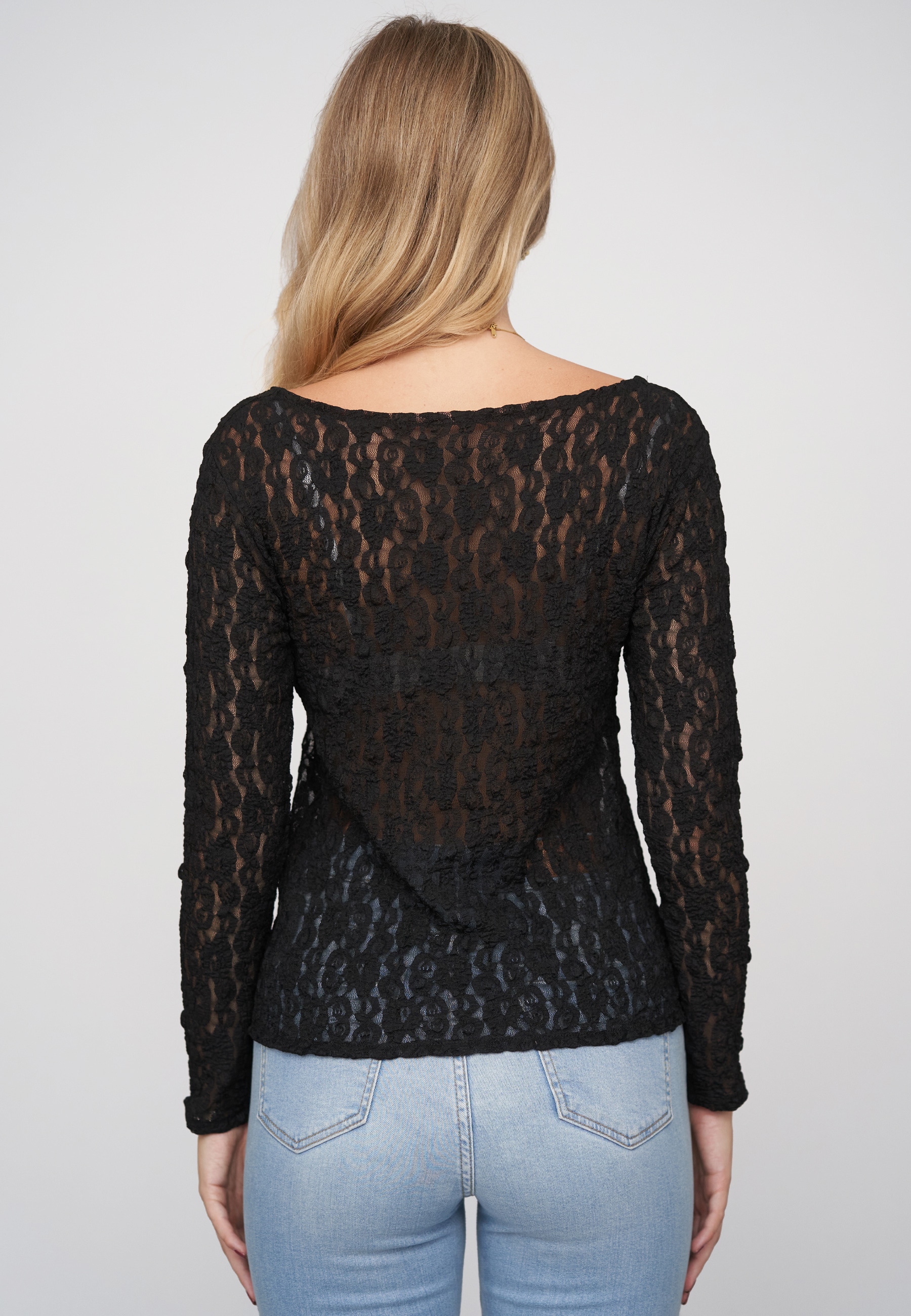 CLOUD 5IVE Langarmshirt »CLOUD 5IVE Longsleeve Lace Top« 1