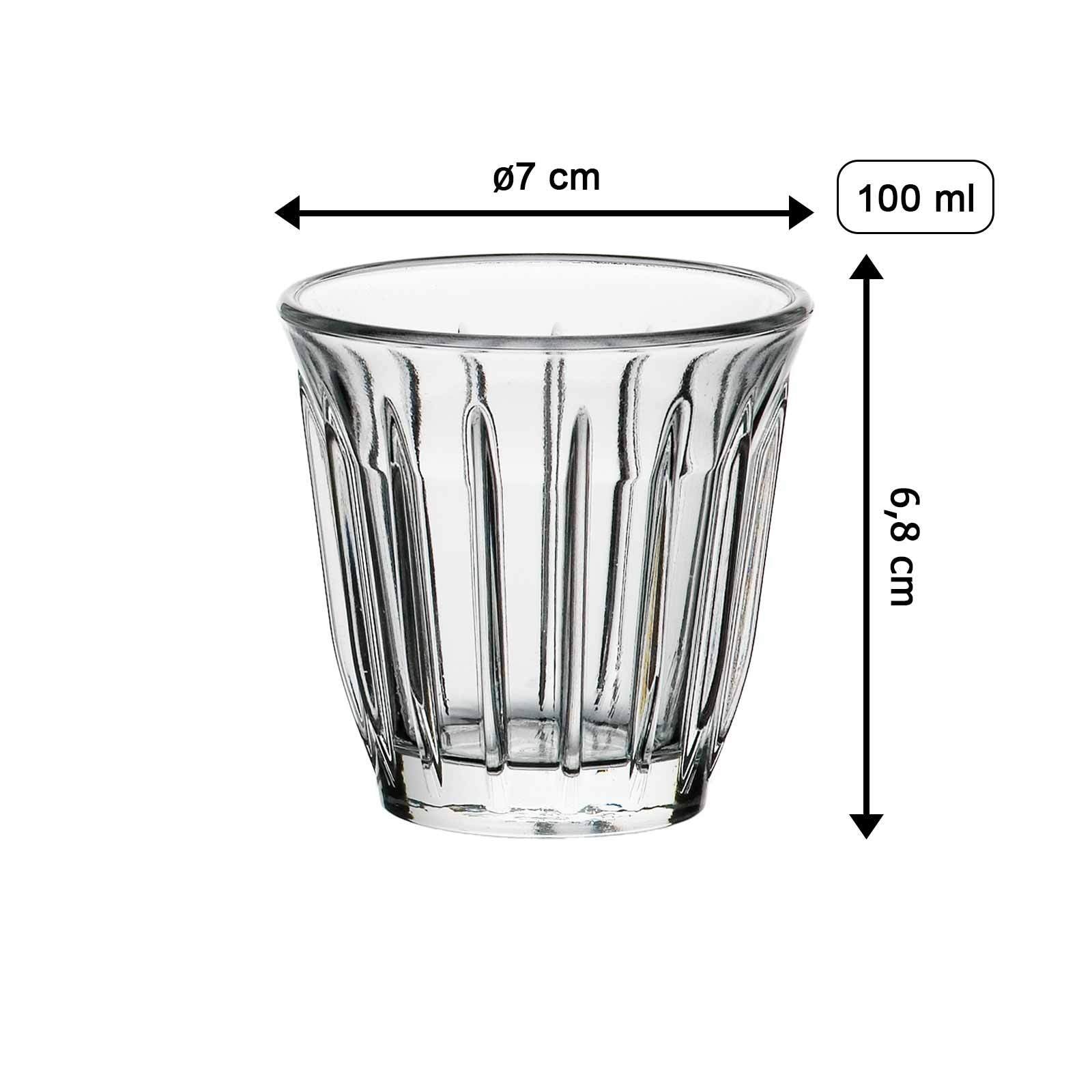La Rochère France Espressoglas »Espressogläser Zinc 100 ml 6er Set transparent«