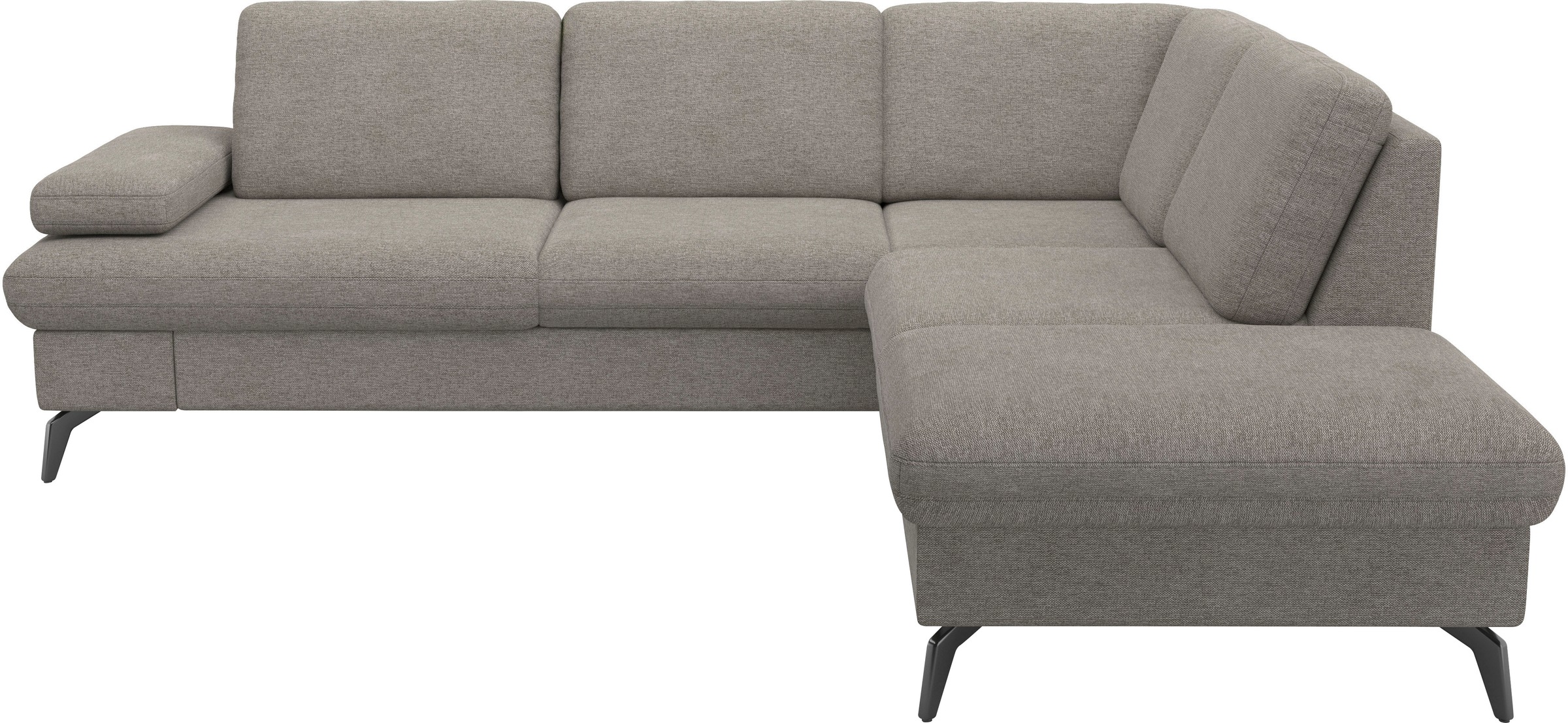 sit&more Ecksofa »Morris Jubi L-Form«, inkl. Armteilfunktion und 1 Zierkissen, wahlweise mit Bettfunktion