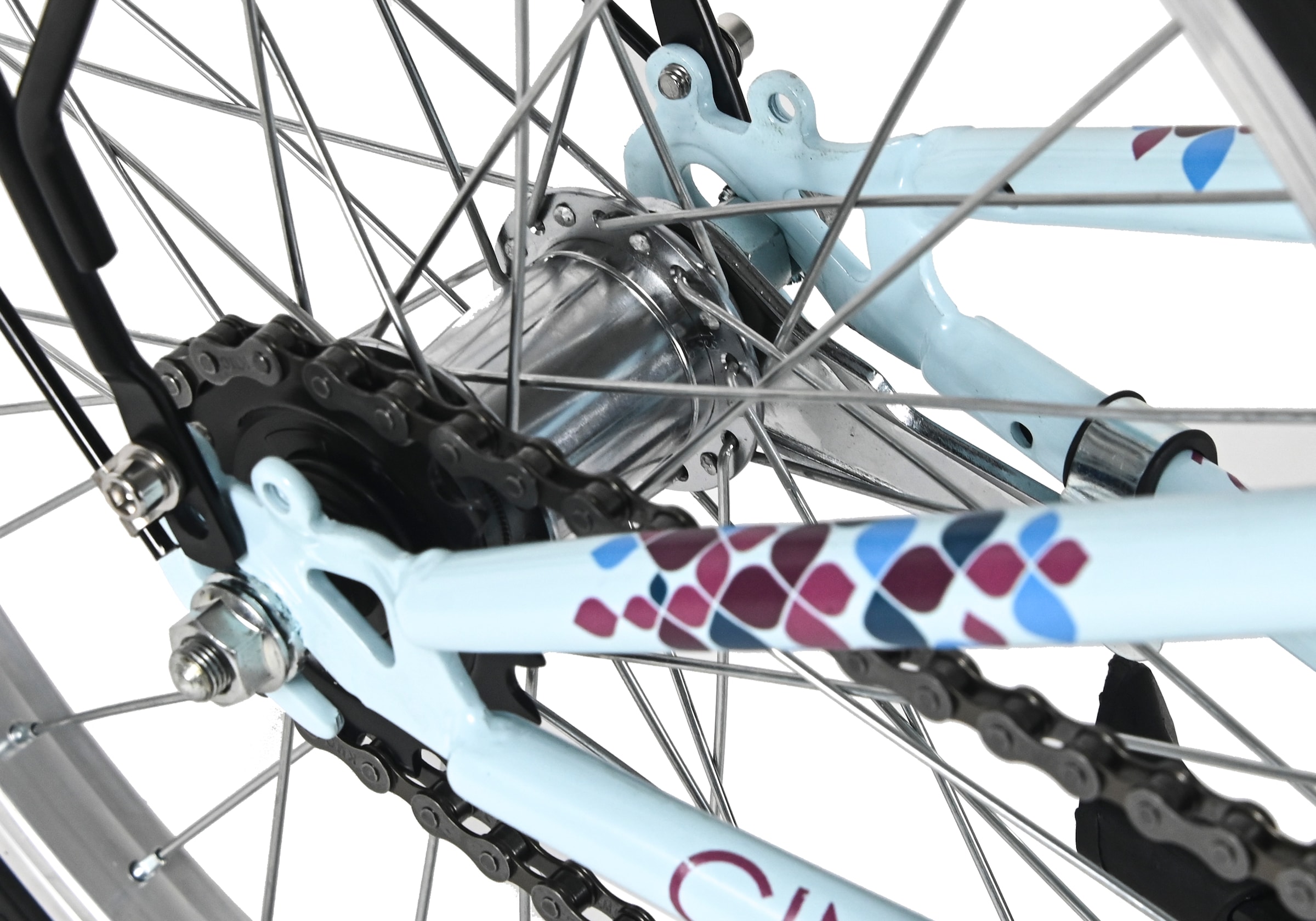 Dacapo Kinderfahrrad »20" Cindy Blau 1 Gang RH 27 cm mit Beleuchtung - Ab 6 Jahre« 1 Gang ohne Schaltung