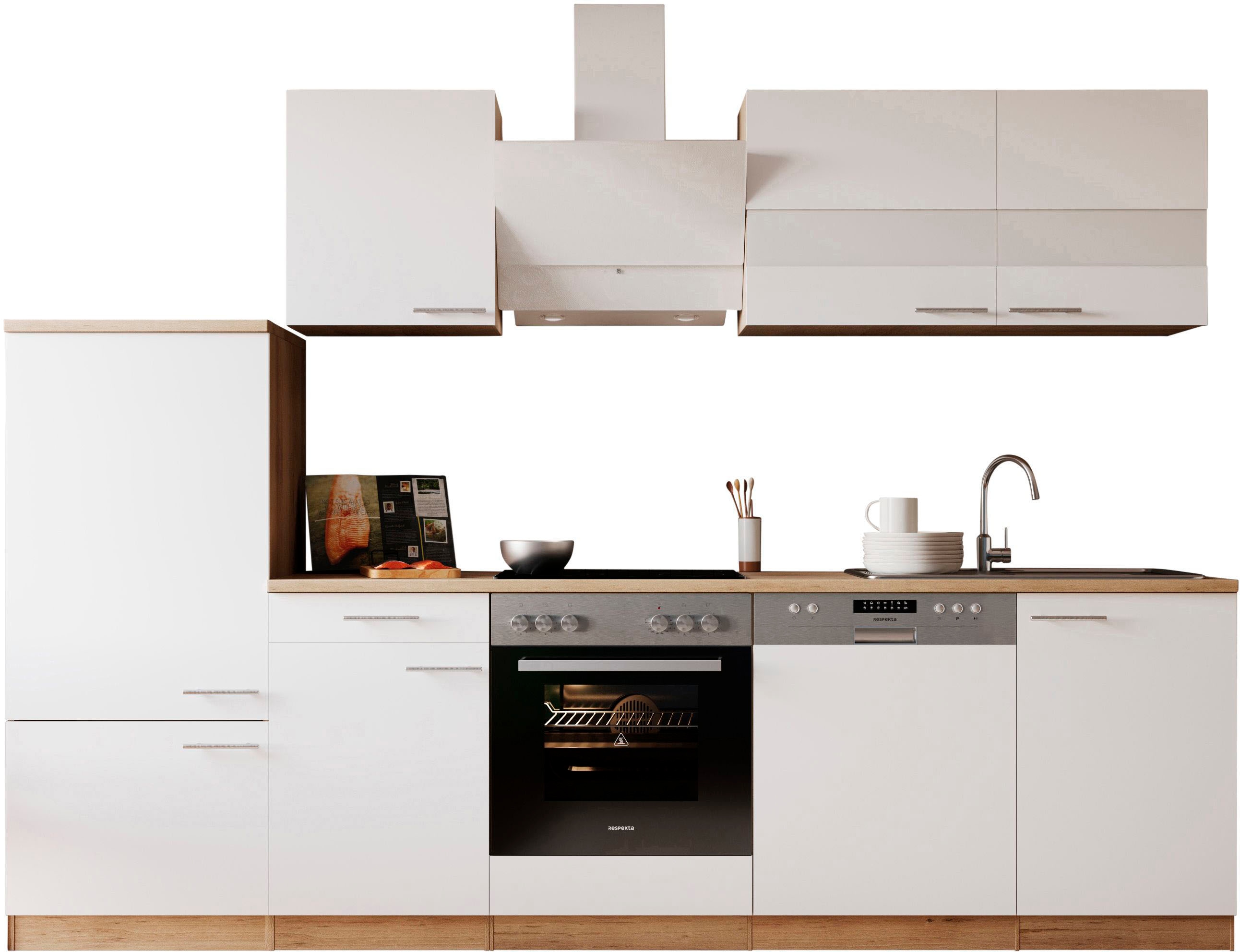 RESPEKTA Küche "Merle" Breite 280 cm, mit Soft-Close, in exklusiver Konfiguration für OTTO