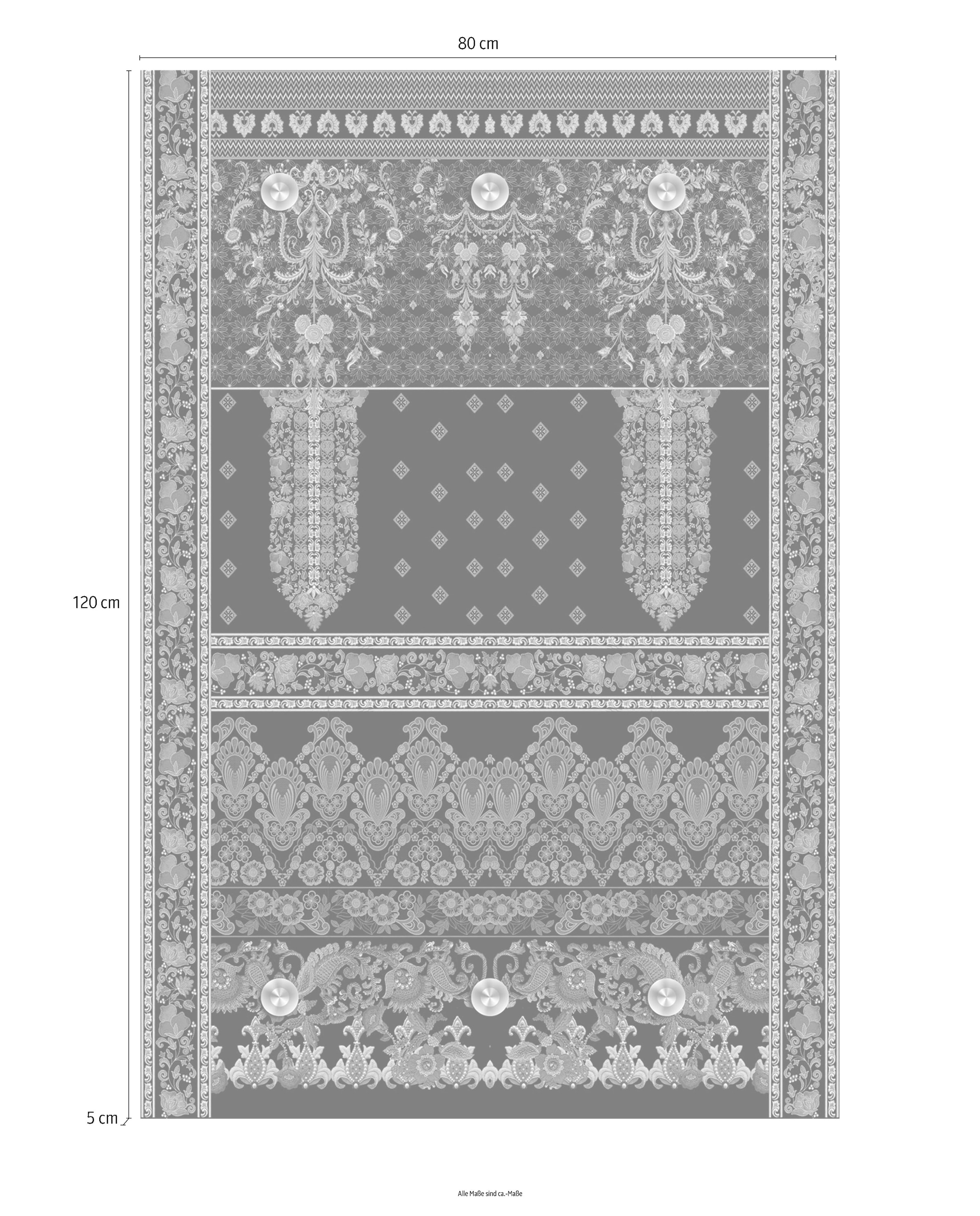 queence Garderobenleiste »Orientalisch«, mit 6 Haken, 80 x 120 cm