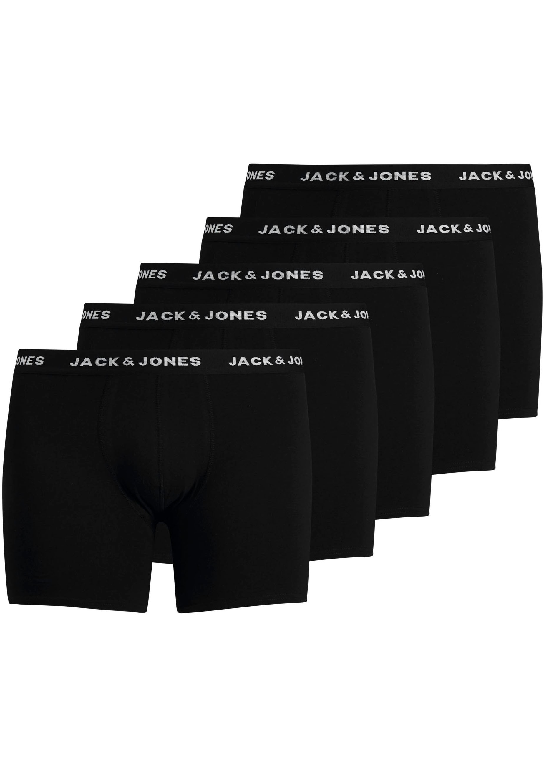 Jack & Jones PlusSize Boxershorts "JACHUEY TRUNKS 5 PACK NOOS PLS", (Packung, 5 St., 5er-Pack)