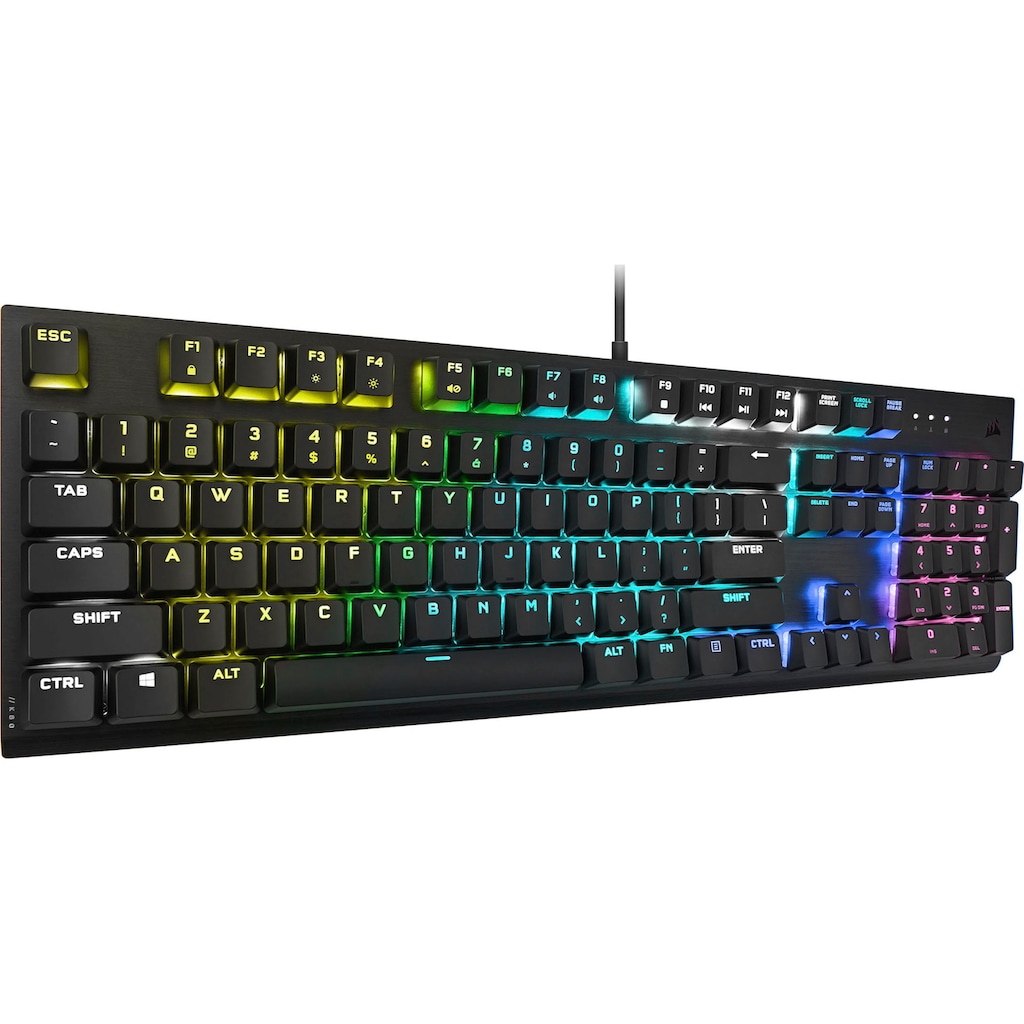 Corsair Gaming-Tastatur »K60 RGB PRO Low Profile«, (Ziffernblock-ausklappbare Füße)