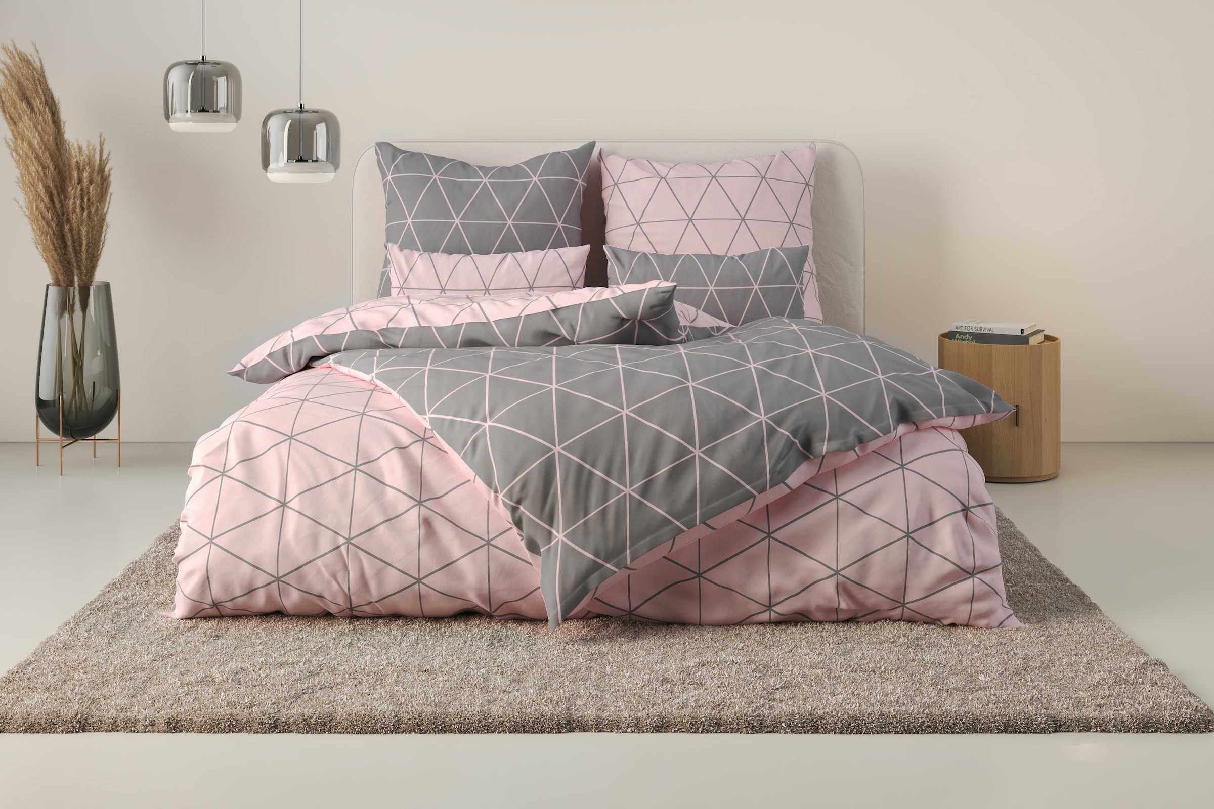 OTTO home "Balsby" 2 Stk. in Gr. 135x200 oder 155x220 cm, 100% Baumwolle günstig online kaufen