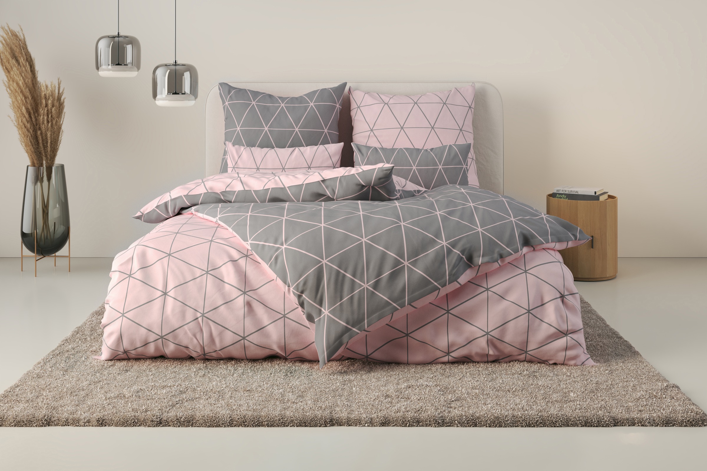 OTTO home Bettwäsche "Balsby" 2 tlg. in Gr. 135x200 oder 155x220 cm, 100% B günstig online kaufen