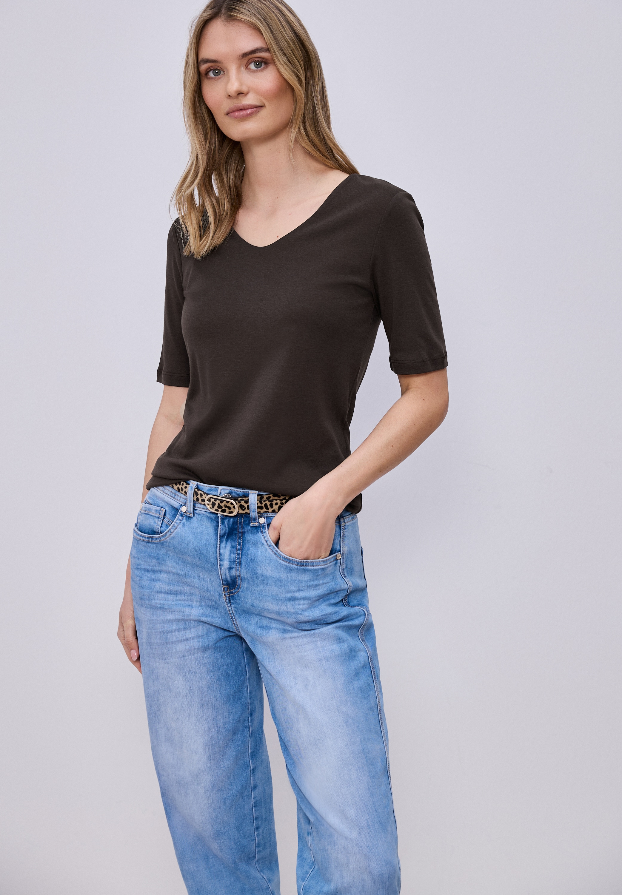 STREET ONE T-Shirt im soften Baumwoll-Mix günstig online kaufen