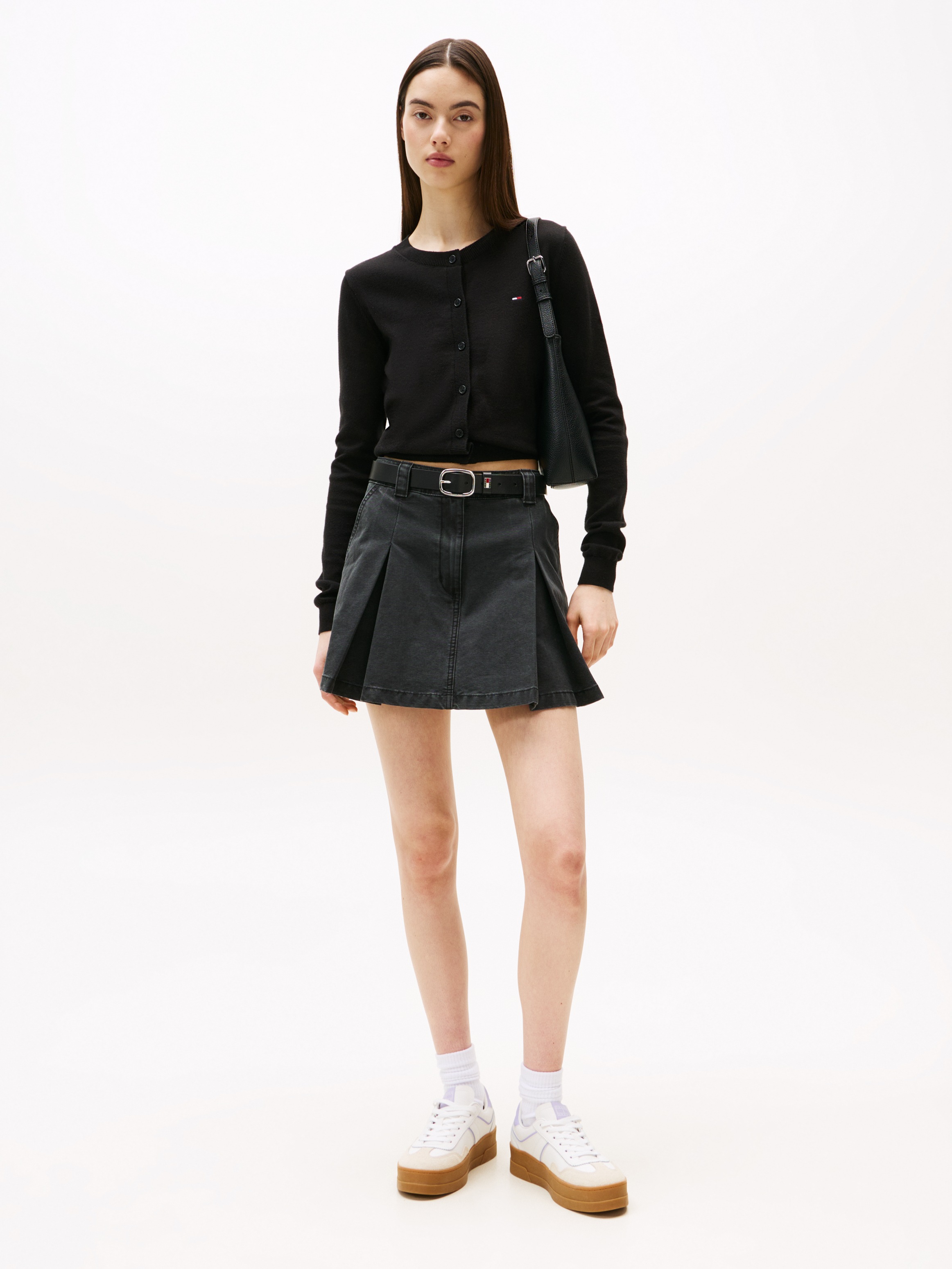 Tommy Jeans Strickjacke "TJW ESSENTIAL CREW NECK CARDIGAN" günstig online kaufen