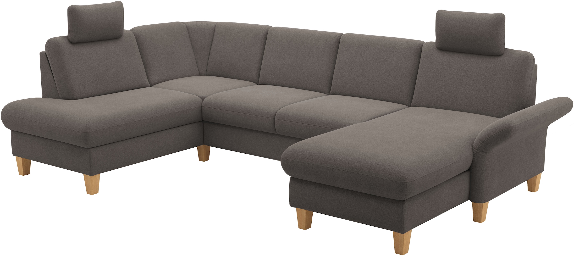 Home affaire Wohnlandschaft »Rochelle«, optional mit Armteilverstellung, mit Bettfunktion & Bettkasten