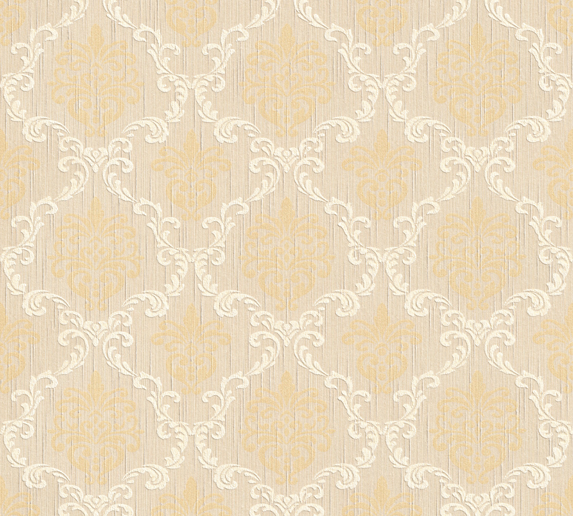 Textiltapete "Tessuto", B/L: 0,53mm x 10,05mm, Rollen:, beige, ARCHITECTS PAPER, Tapeten, Tapete Barock Tapeten Wohnzimmer Schlafzimmer Küche modern