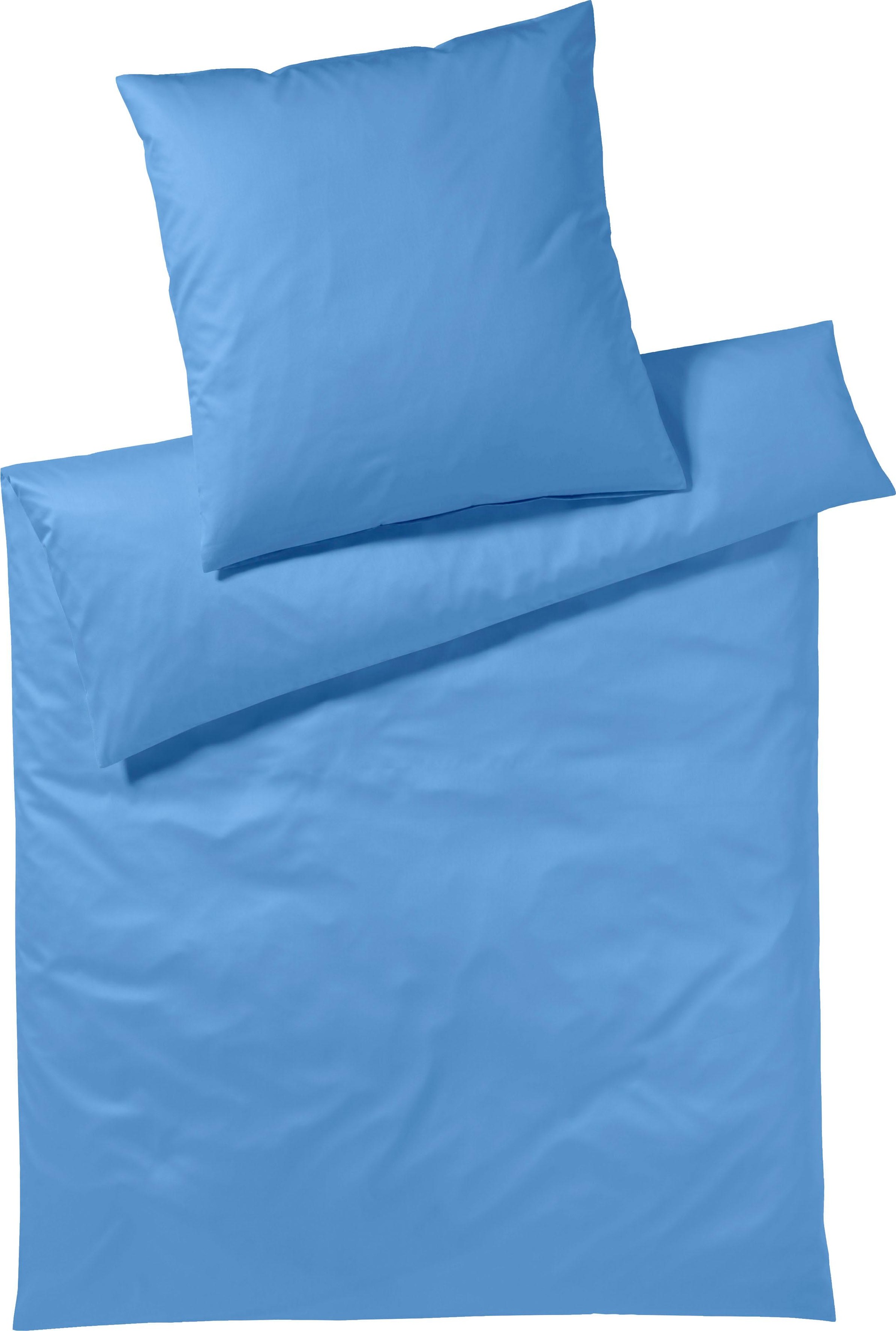 Yes for Bed Bettwäsche "Pure & Simple Uni in Gr. 135x200, 155x220 oder 200x200 cm" 3 Stk. Bettwäsche aus Baumwolle, zeitlose Bettwäsche mit seidigem Glanz