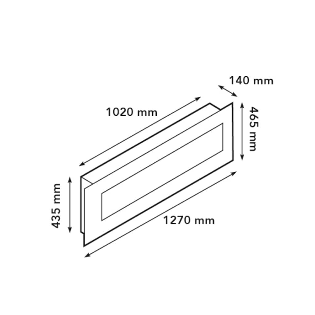 XARALYN Elektrokamin »Trivero 130«, LED Wandkamin & Heizung