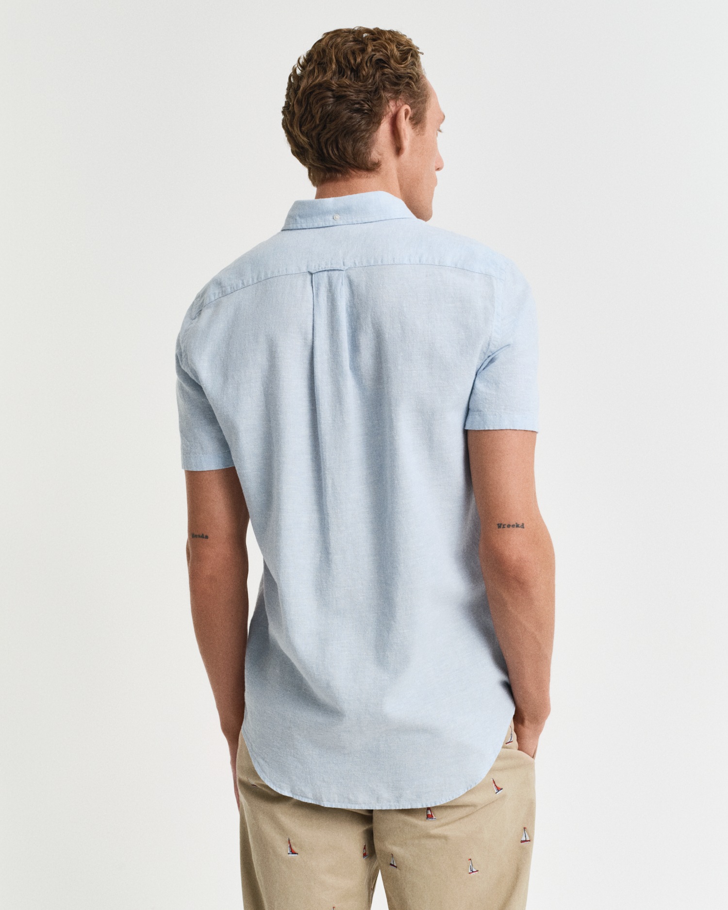 Gant Kurzarmhemd "REG COTTON LINEN SS SHIRT" günstig online kaufen