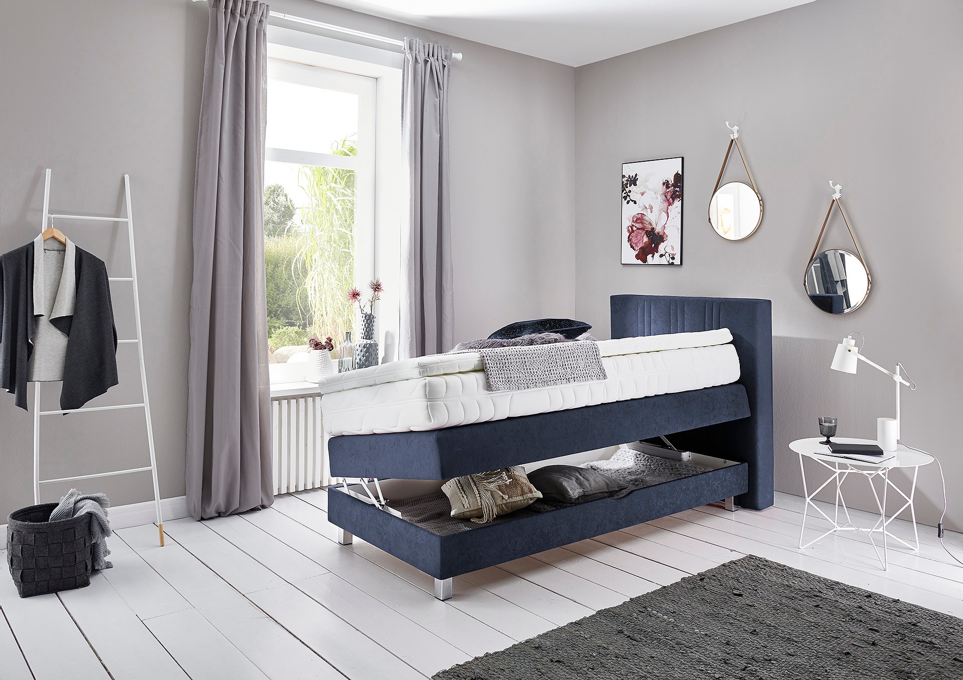 Westfalia Schlafkomfort Boxspringbett, wahlweise mit Bettkasten und Topper