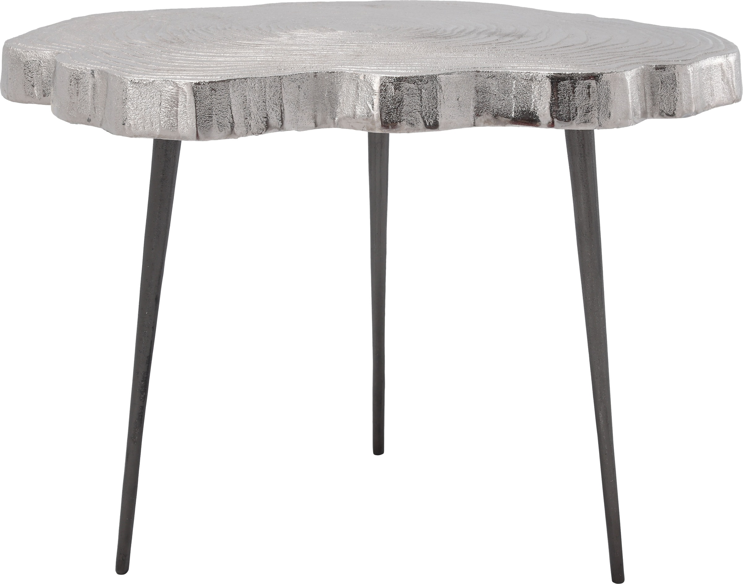 Kayoom Beistelltisch »Wood Art 225, detailverliebter Beistelltisch, edler Look«, (1 St.), Dekorativer Beistelltisch, Baumscheiben-Design, Retro-Look