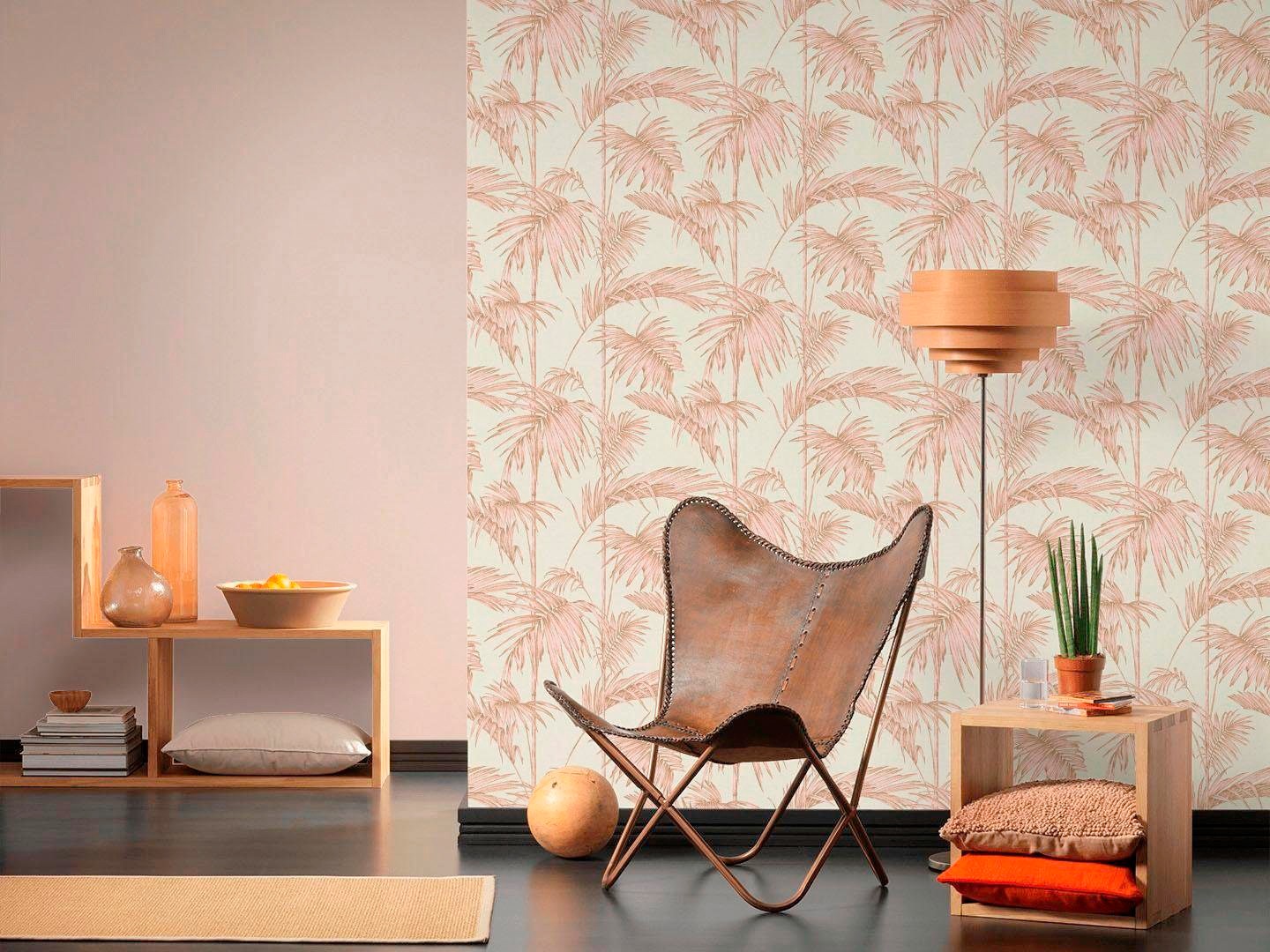 living walls Vliestapete »Metropolitan Stories Lola Paris«, uni-einfarbig-unifarben, Uni Tapete einfarbig Tapeten Wohnzimmer Schlafzimmer Küche modern Büro