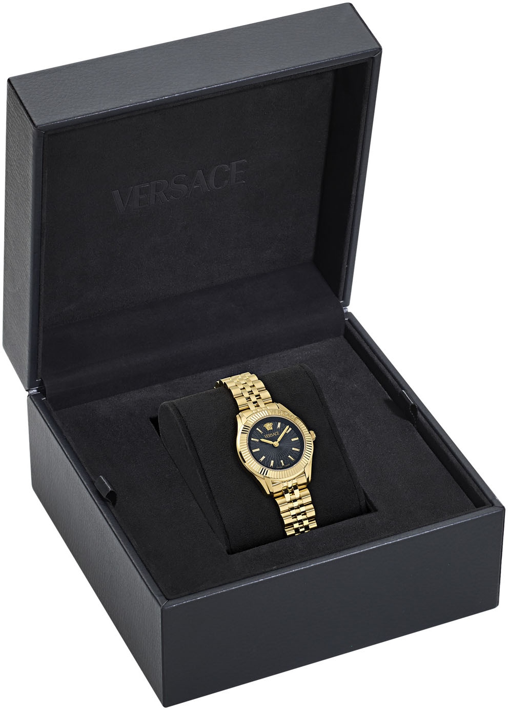 Versace Quarzuhr »GRECA TIME LADY 30 mm«, Armbanduhr, Damenuhr, Saphirglas, Swiss Made, analog