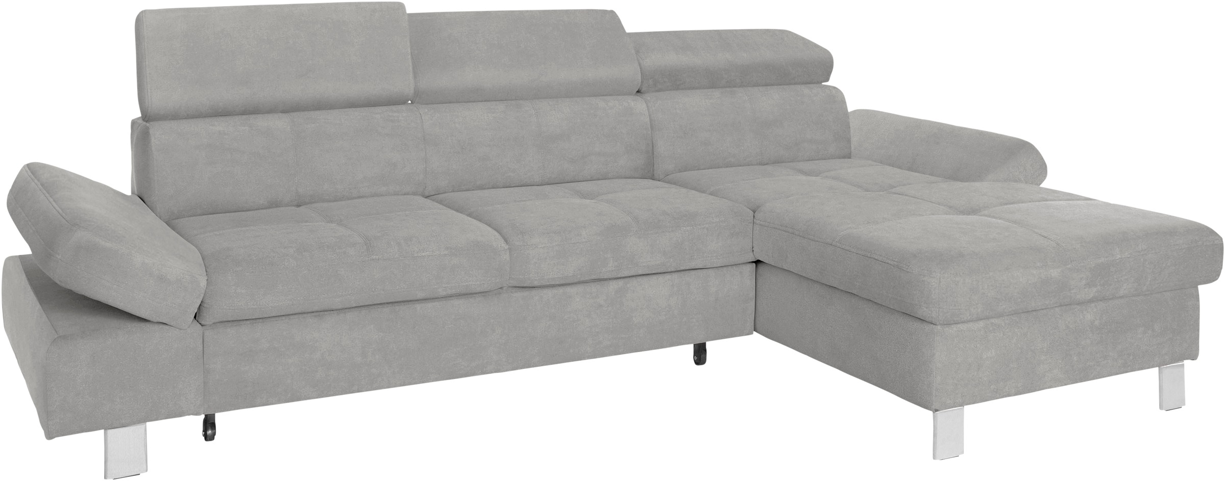exxpo - sofa fashion Ecksofa »Fiji, hochwertige Detailverarbeitung im Sitz und Rücken, L-Form«, bequem durch Kopf- und Armteilverstellung, wahlweise mit Bettfunktion