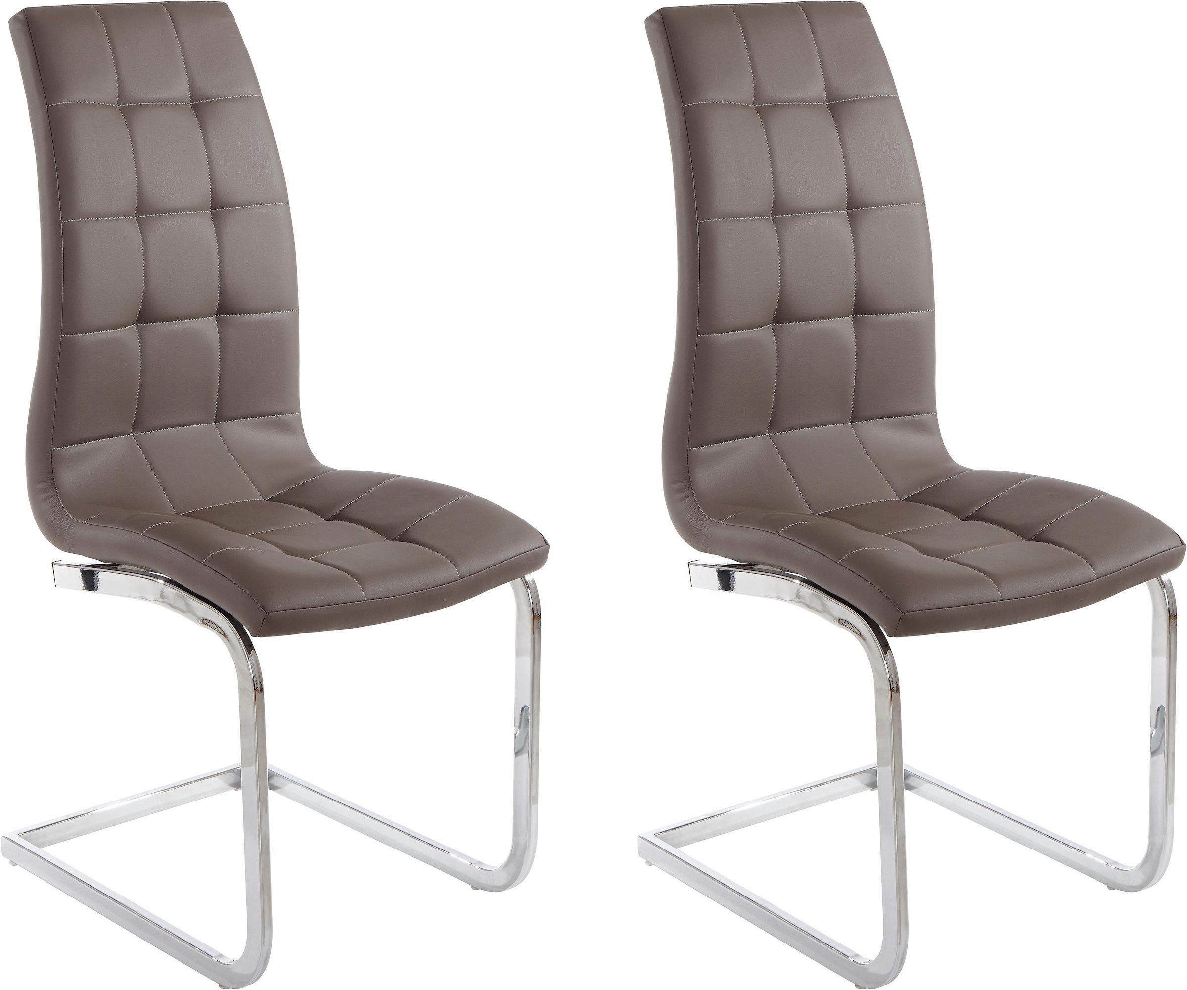 OTTO home Freischwinger "Lola" (Set) 2 Stk.2 oder 4 Stück, Bezug in Kunstle günstig online kaufen