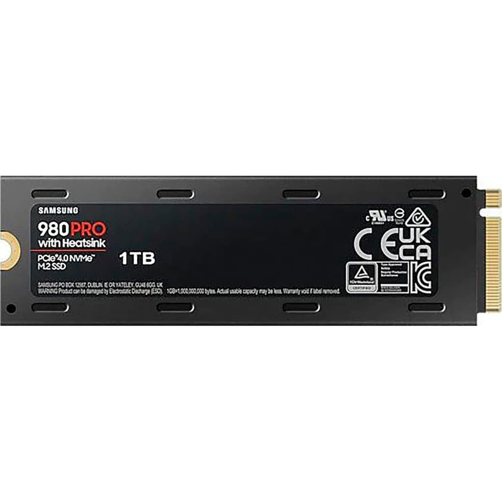 Samsung interne SSD »980 PRO Heatsink SSD 1TB + God of War Ragnarök PlayStation 5«, Anschluss PCIe Gen 4.0 x4