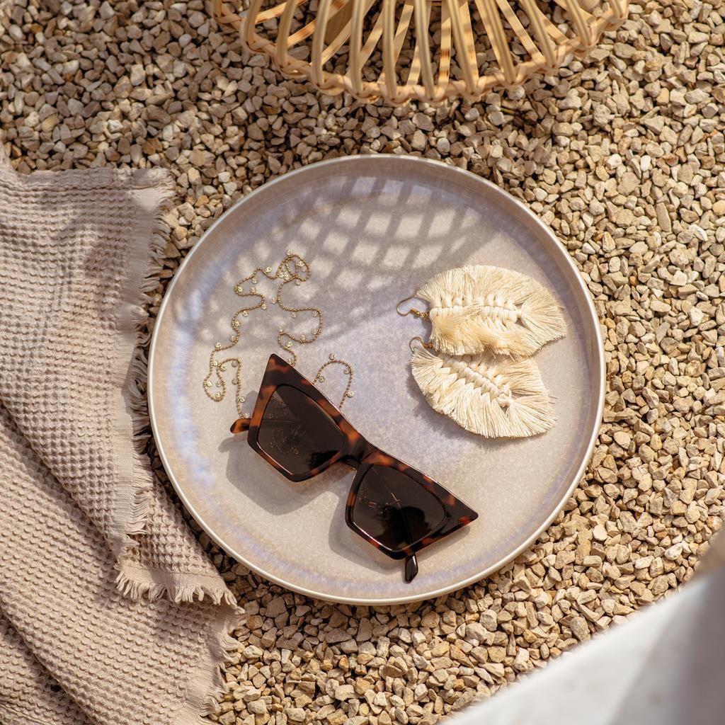 like. by Villeroy & Boch Geschirr-Set »Tafelservice Perlemor Sand 12er Set beige« Spülmaschinengeeignet, Mikrowellenfest, Ofenfest