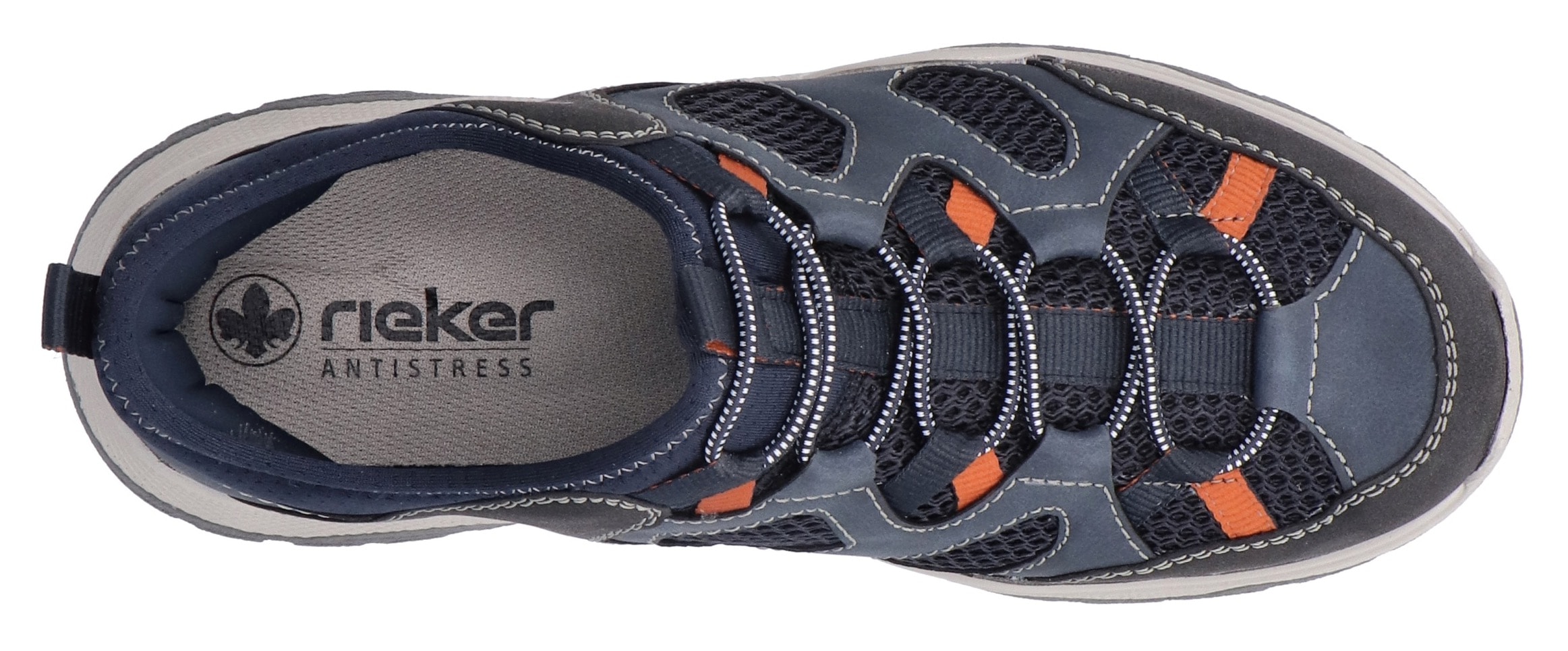 Rieker Slip-On Sneaker, Trekkingschuh, Outdoorschuh, Schlupfschuh mit Gummizug