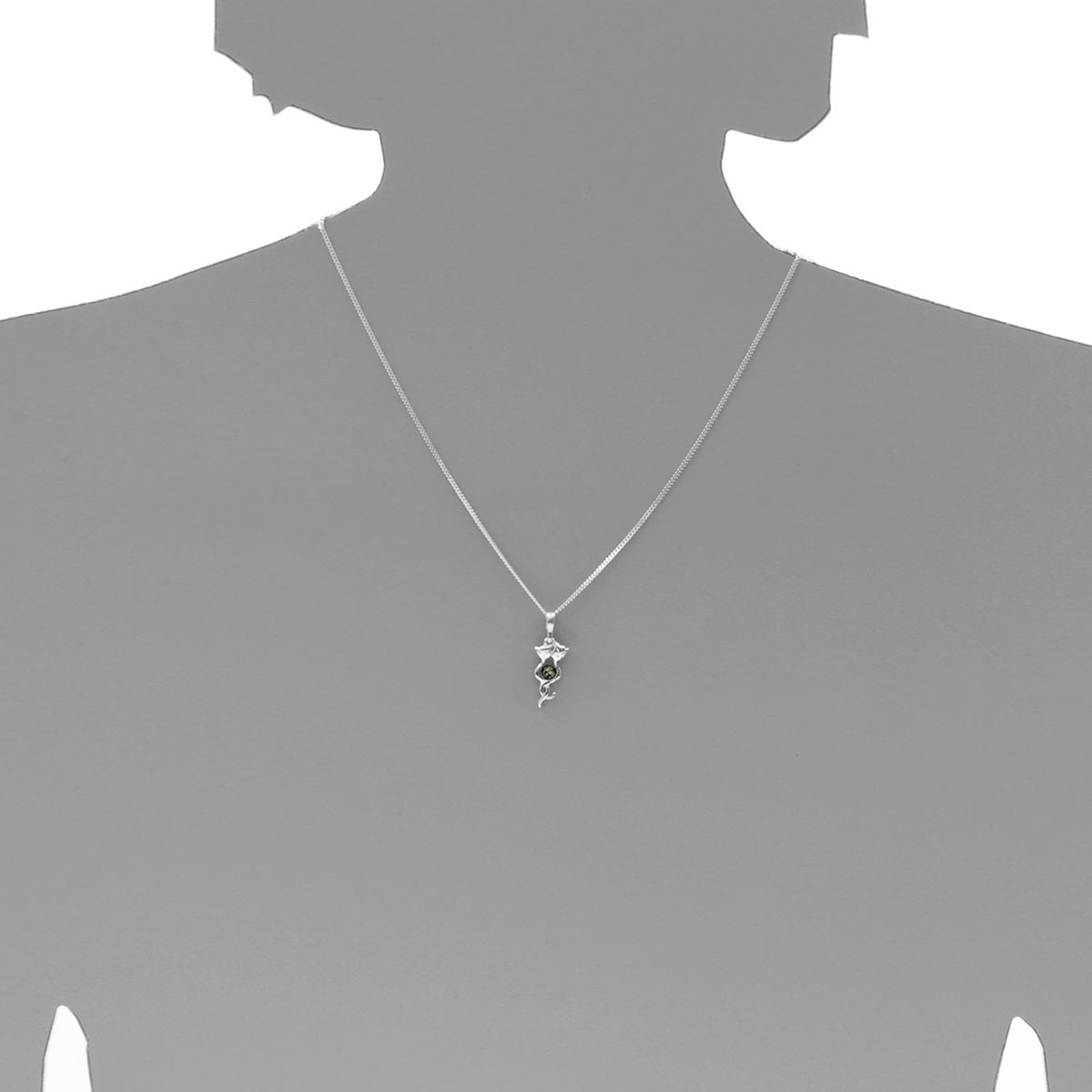OSTSEE-SCHMUCK Kette mit Anhänger »Ostsee-Schmuck Kette mit Anhänger Katze Kette mit Anhänger Katze«, (2 tlg.)