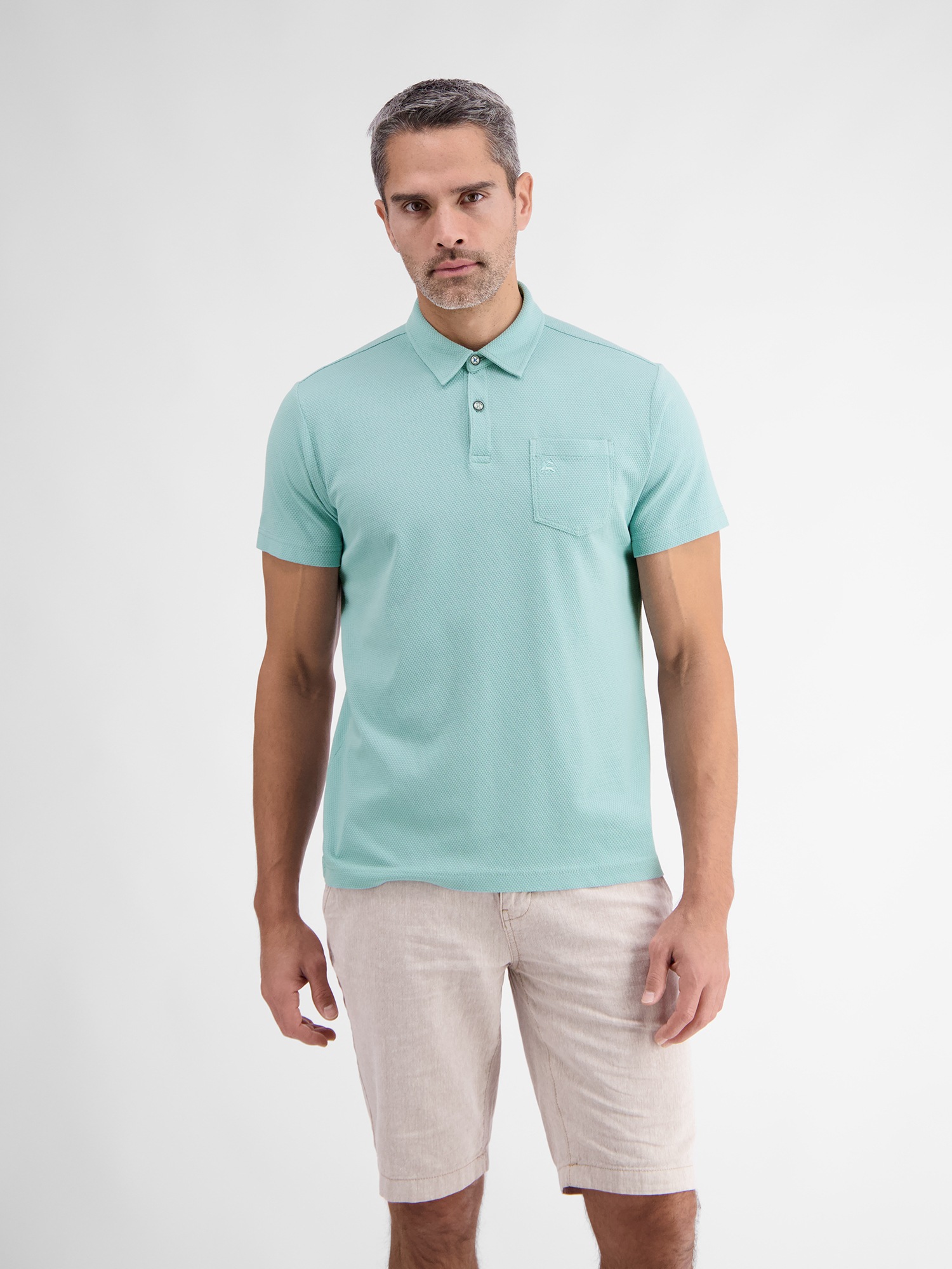 LERROS Poloshirt »LERROS Herren Poloshirt in sportiver Waffelpiquéqualität«