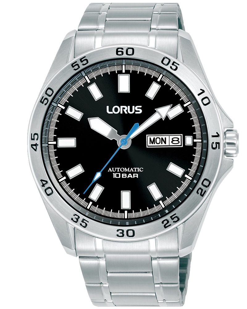 LORUS Automatikuhr »Sports Mechanical« Armbanduhr, Herrenuhr, Mechanische Uhr, Edelstahlarmband, analog