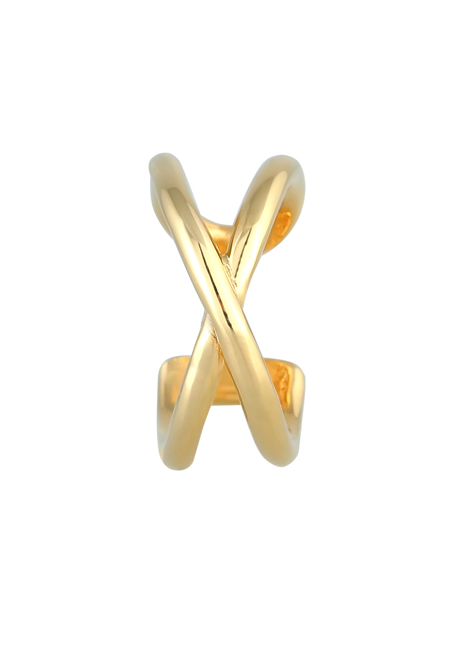 Elli Ohrklemme »Ohrringe Single Earcuff Klemme X-Design 925 Silber«