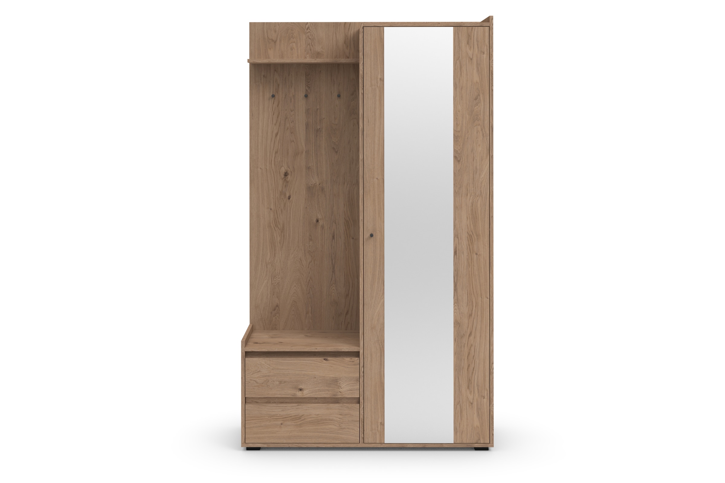 INOSIGN Garderobenschrank »Kosmo«, mit Spiegel Maße 118 x 30 cm, Höhe 190 cm, Breite 110 cm