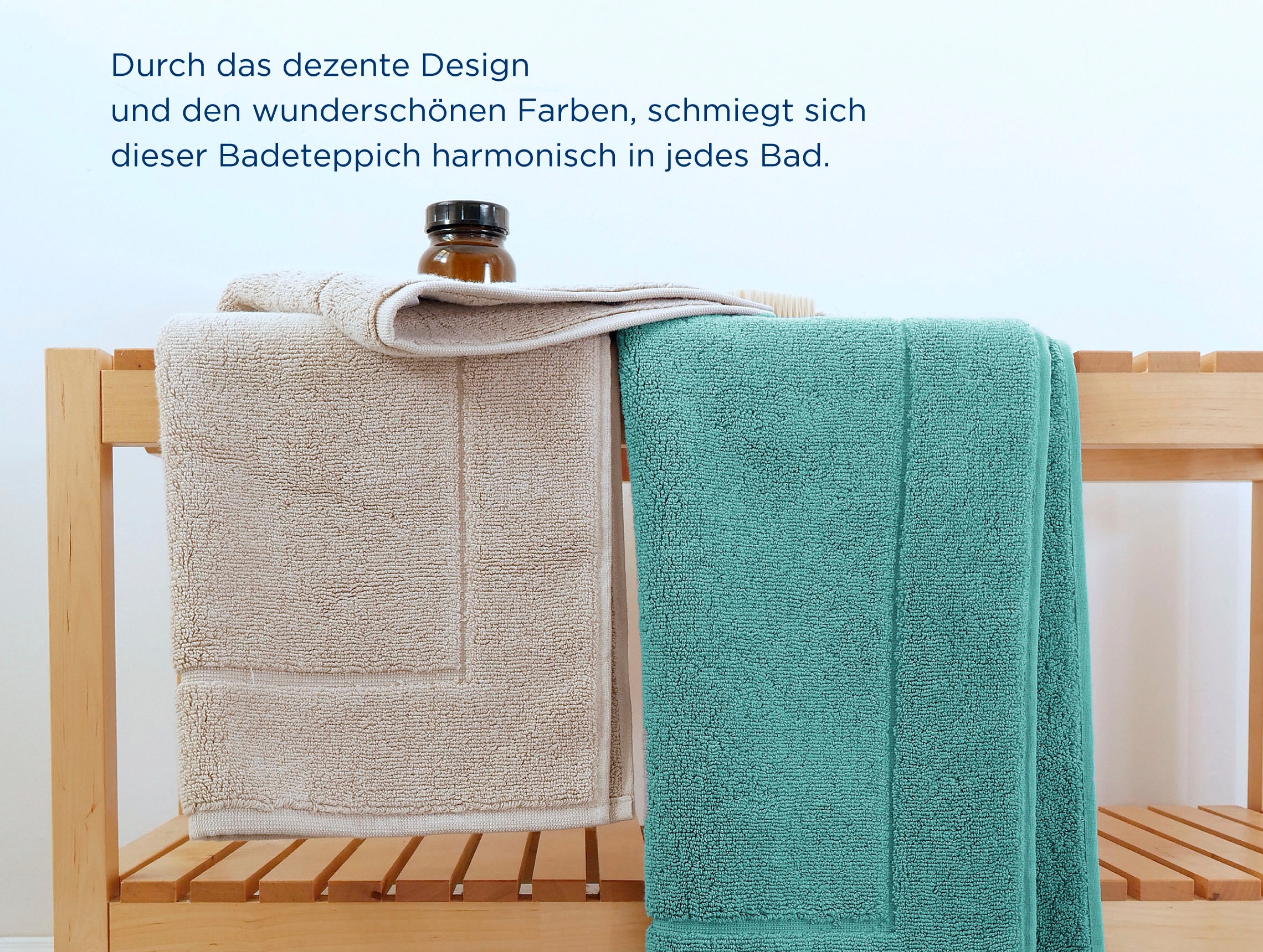 framsohn frottier Badematte »Uni Basic Hotelmatte«, beidseitig nutzbar-schnell trocknend-fußbodenheizungsgeeignet, große Farbpalette, Hergestellt in Österreich, Badezimmerteppich