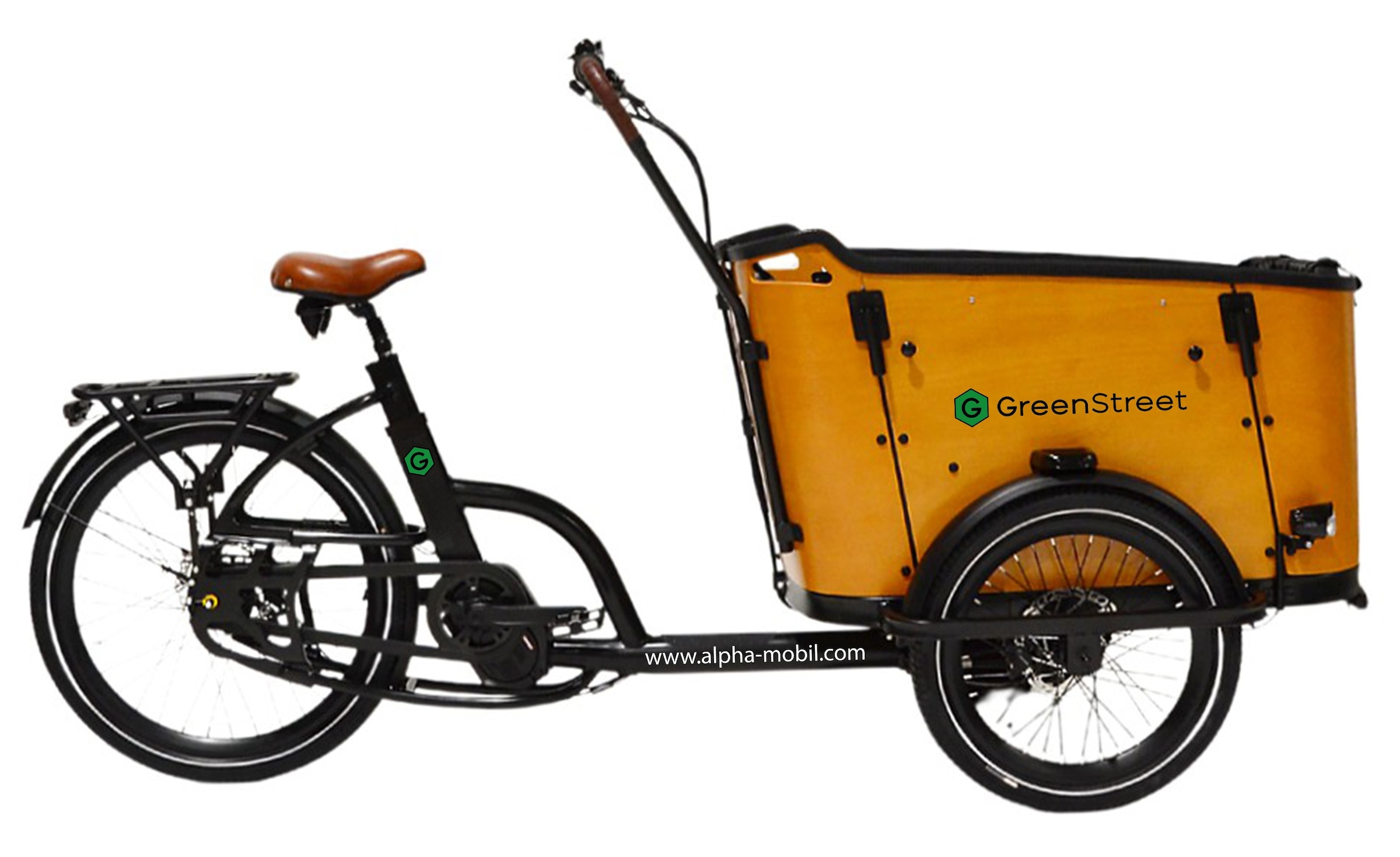 GreenStreet »Family-Cargo 672 Wh« 8 Gang Shimano Nexus Schaltwerk Nabenschaltung Mittelmotor 250 W Blinker