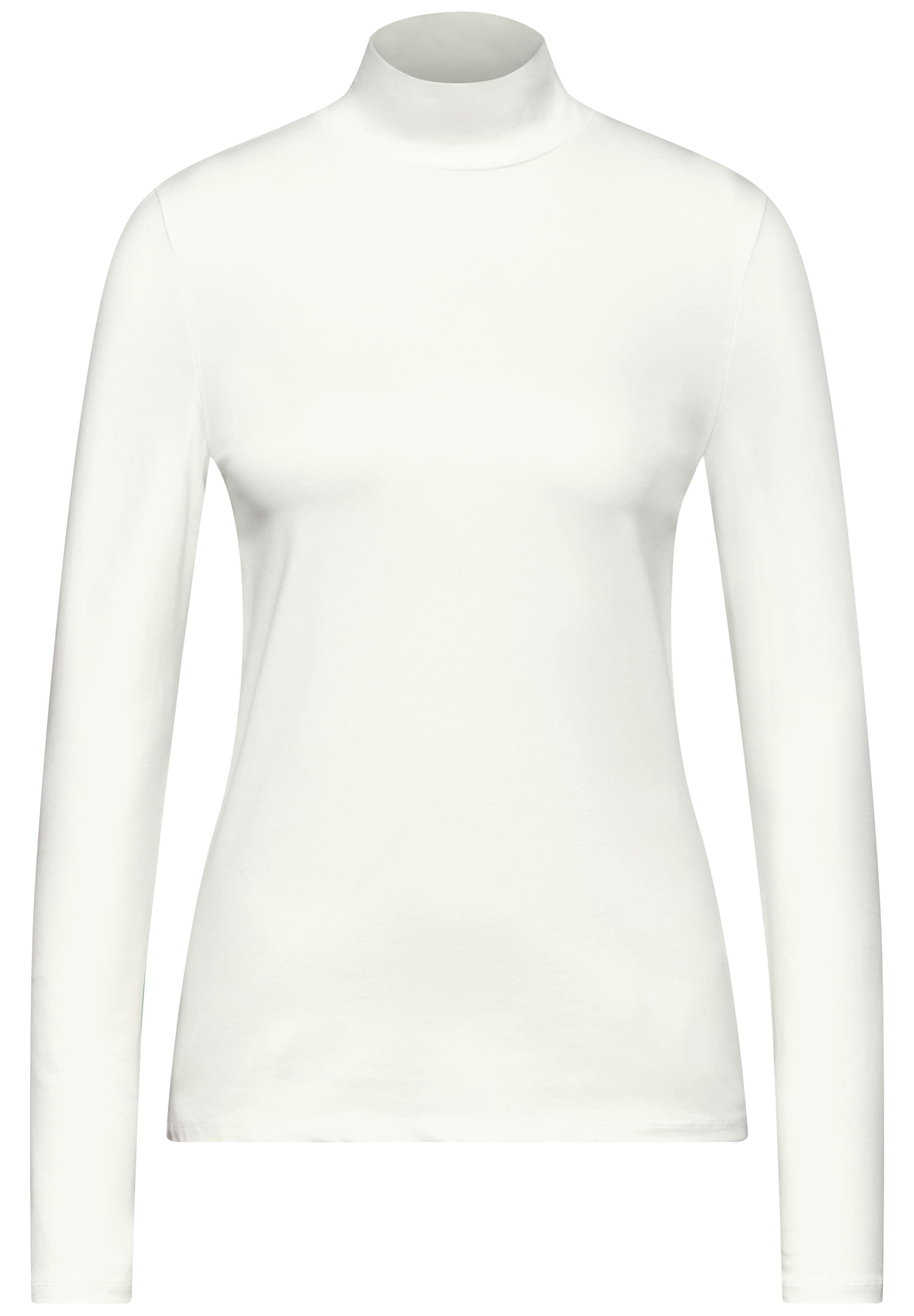 STREET ONE STUDIO Langarmshirt, aus Baumwolle mit Stretchante