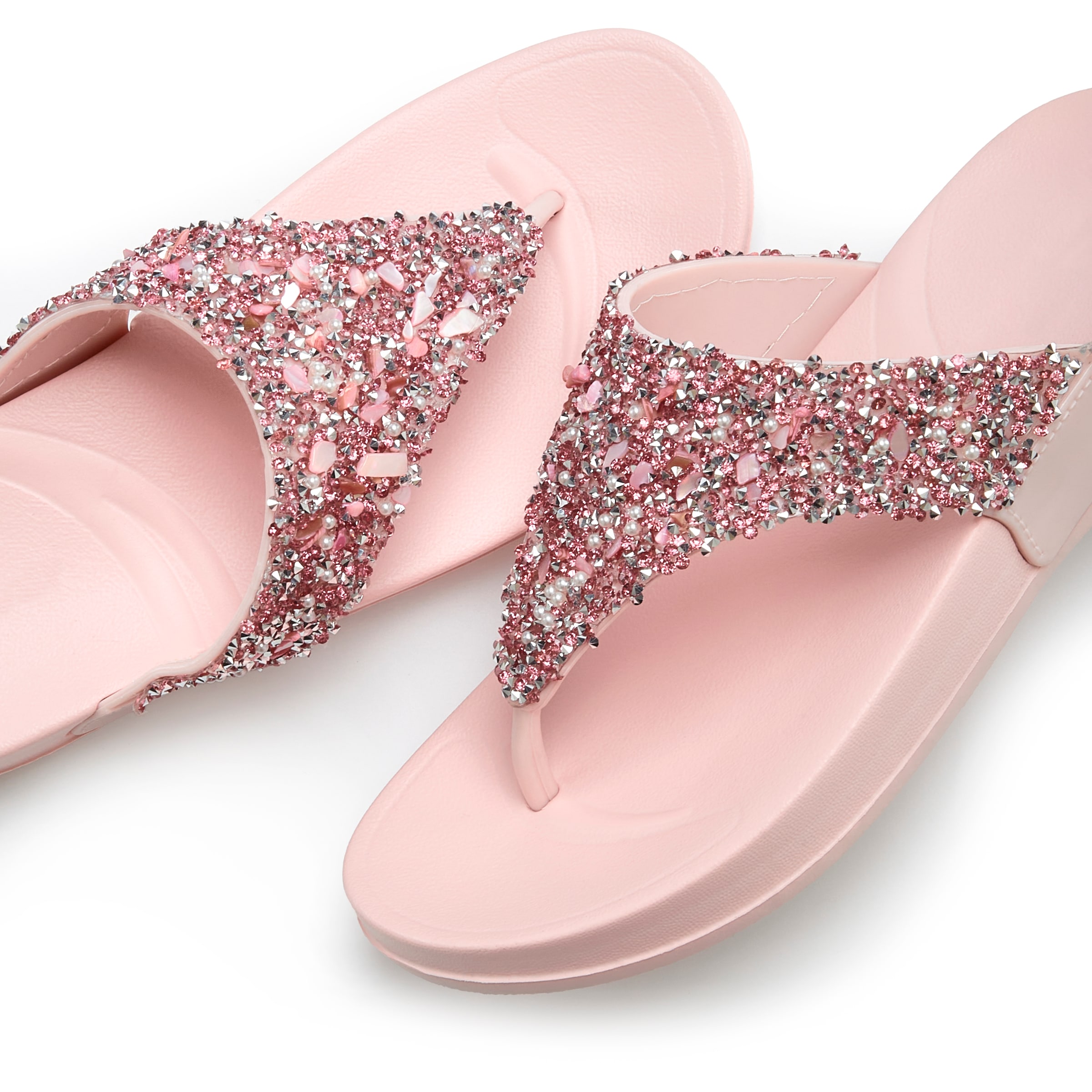 Vivance Badezehentrenner »Flip Flop, Badelatsche, Badeschuhe, Pantolette, Zehentrenner,«  NEU Sommerschuh mit modischem Glitzerdetail VEGAN