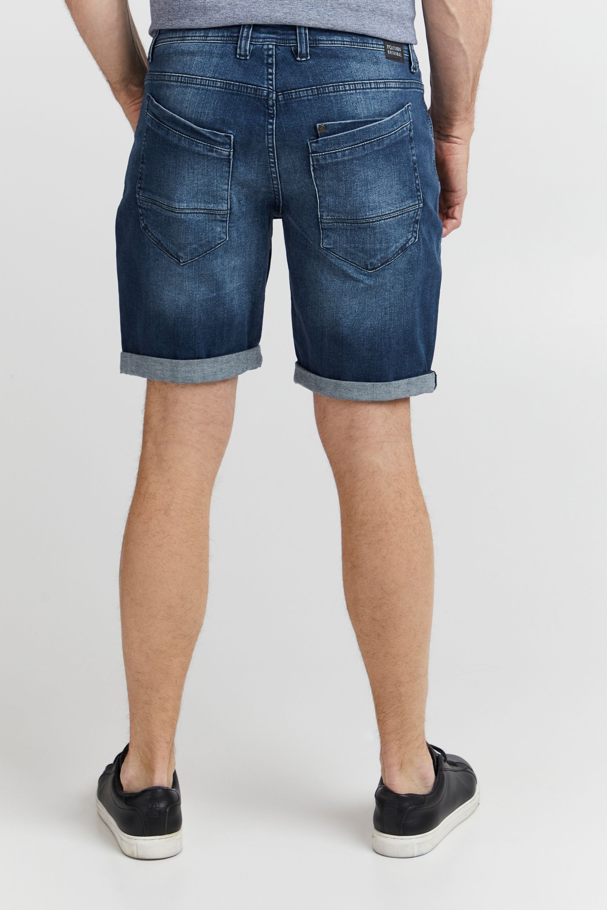 FQ1924 FQRome Men Denim Shorts Blue Size M 3