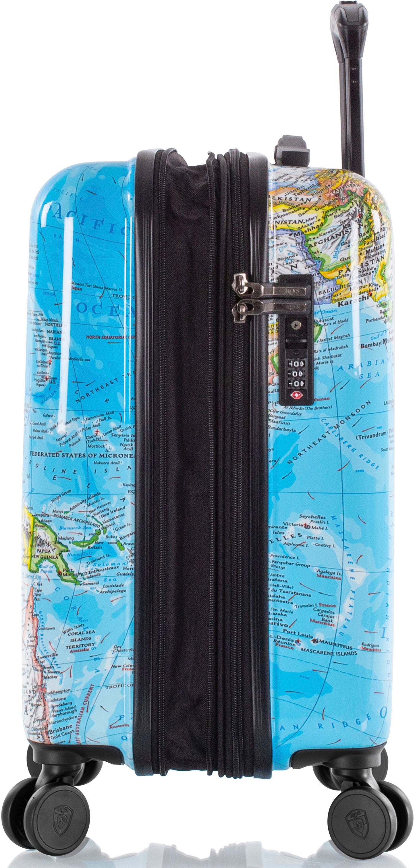 Thumbnail - Heys Hartschalen-Trolley "Journey 3G bunt, 53 cm", 4 Rollen, Heys x Joachim Llambi Hartschalen-Koffer Volumenerweiterung