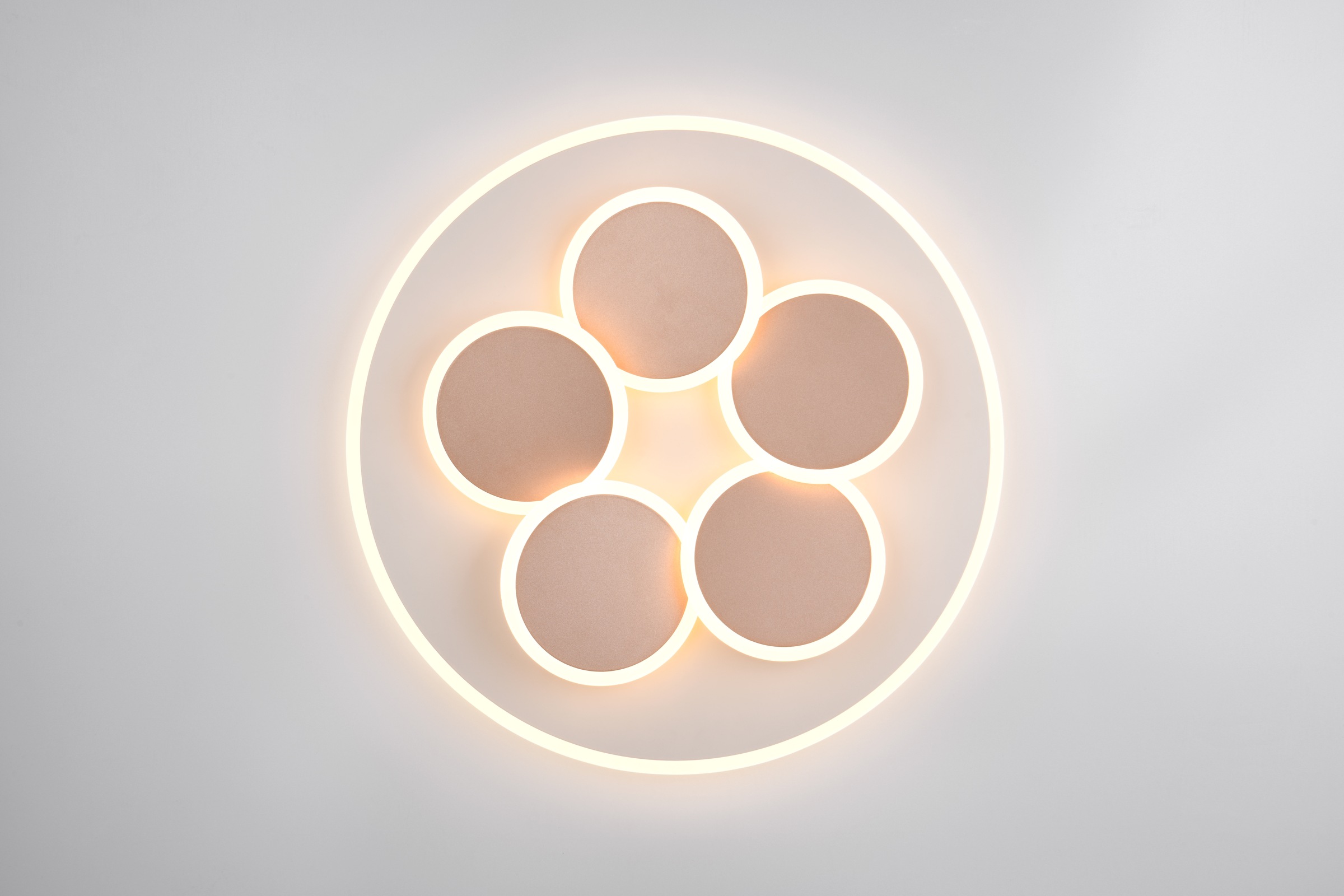 TRIO Leuchten LED Deckenleuchte »MANDALA, LED Deckenlampe mit Fernbedienung, dimmbar CCT Nachtlicht«, 1 flammig, Leuchtmittel LED-Board | LED fest integriert, Memory- und Timerfunktion 4200 Lumen warm- bis kaltweiß 2700-6500K 35W