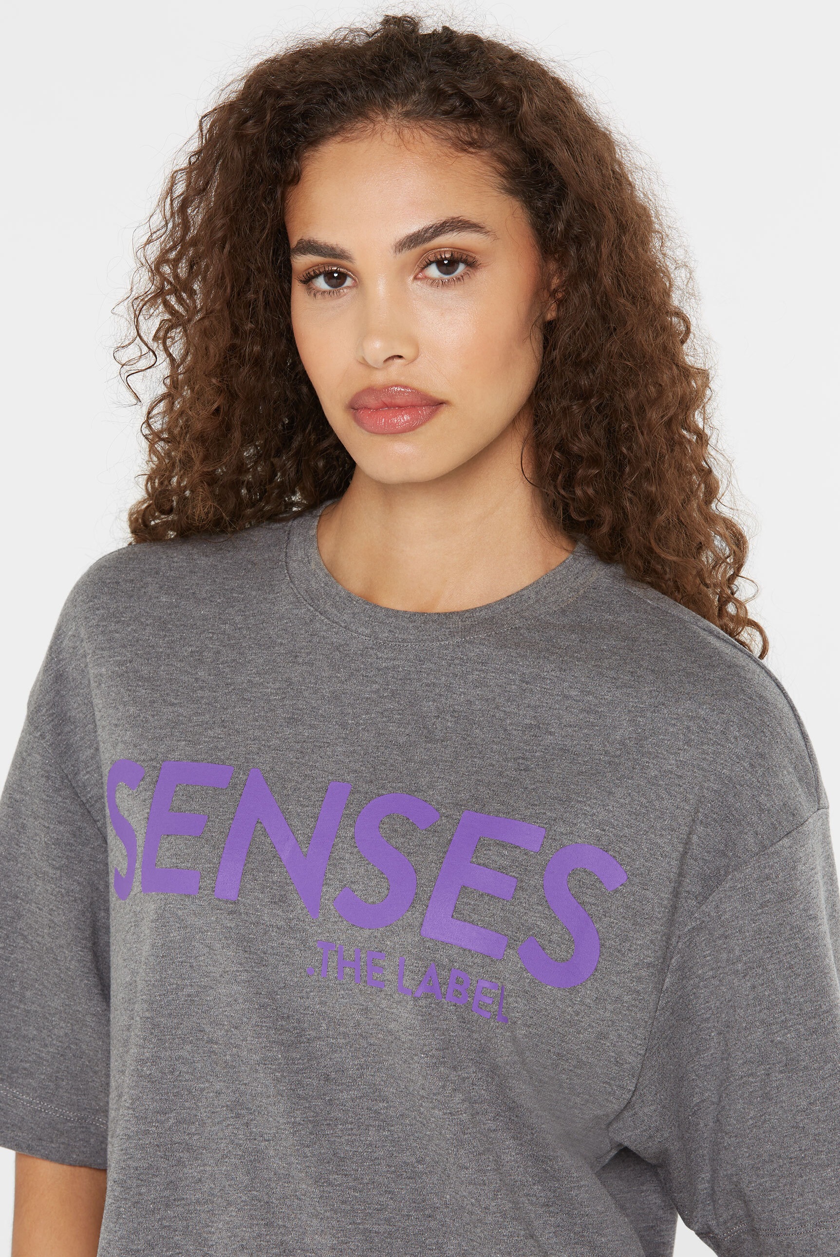 SENSES.THE LABEL Rundhalsshirt mit Baumwolle