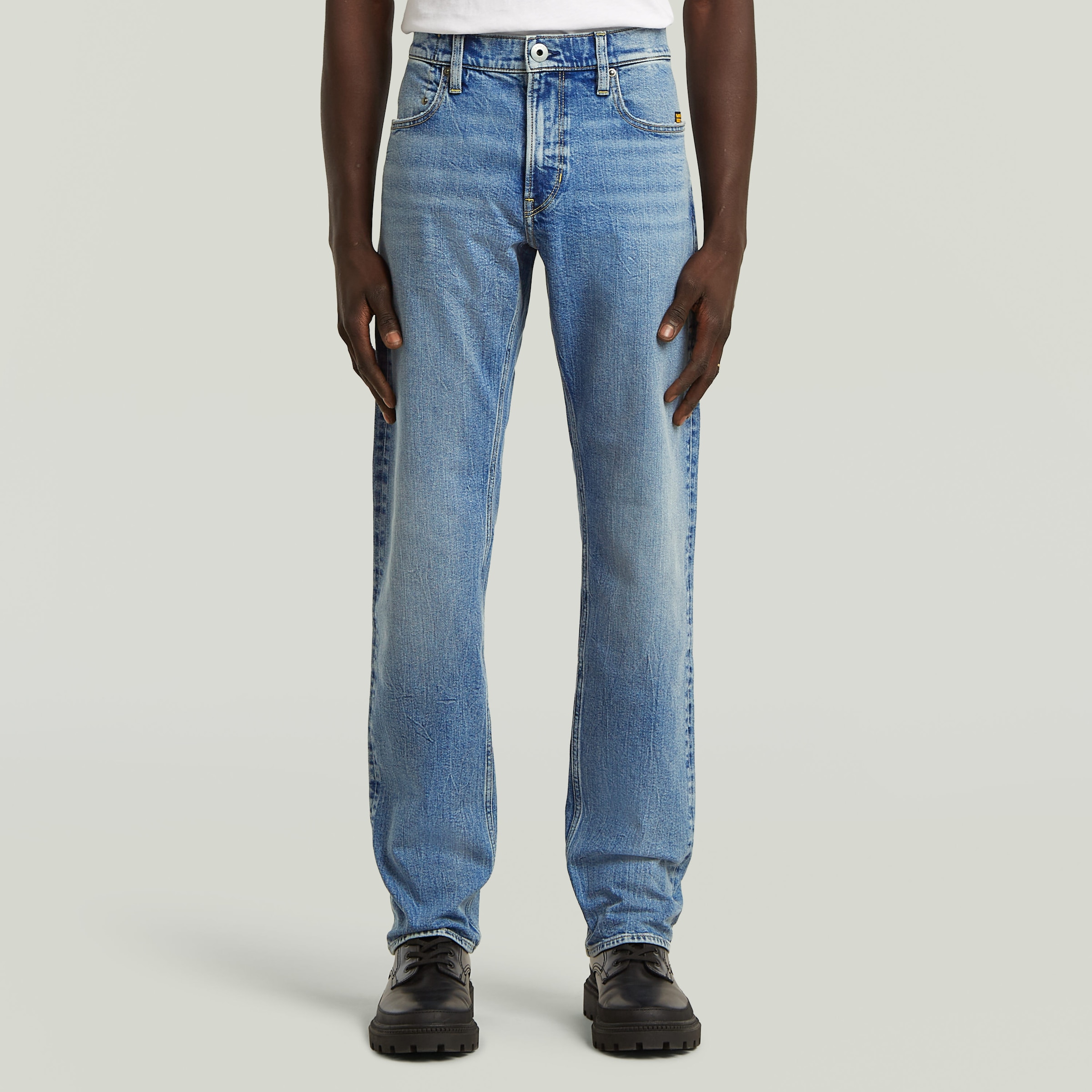 G-STAR Straight-Jeans Mosa Straight mit hellen günstig online kaufen