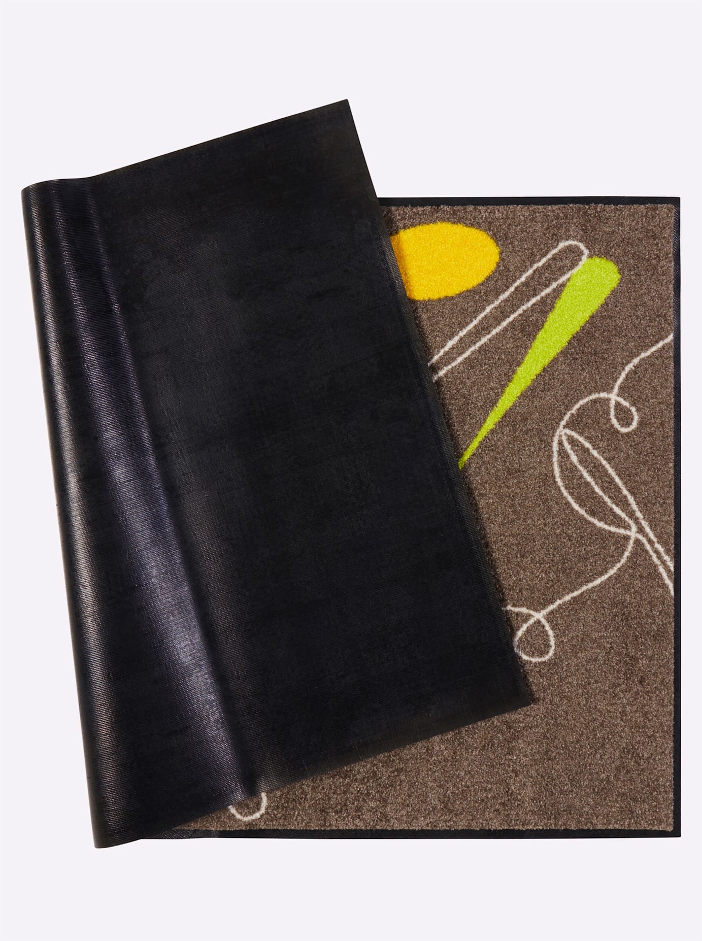 Fußmatte SALONLOEWE Gr. 3, bunt (taupe, bunt), B:60cm H:7mm L:85cm, Kunstfaser, Polyamid, Teppiche, Fußmatte 2