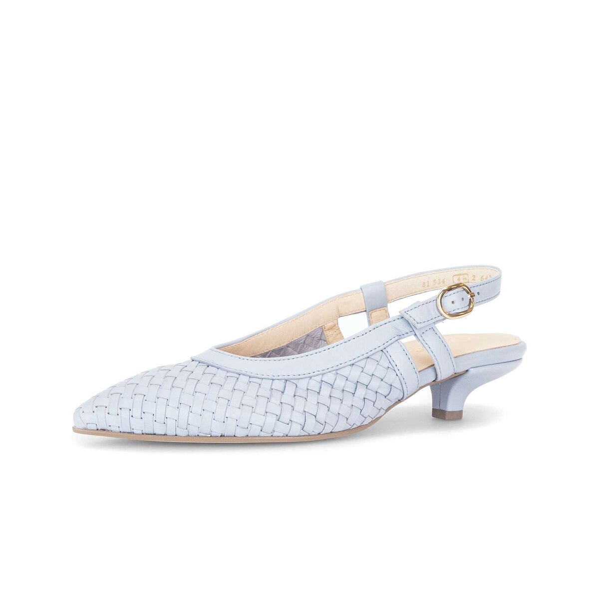 Slingpumps GABOR "Slingpumps", Damen, Gr. 40, blau, Schuhe Slingpumps